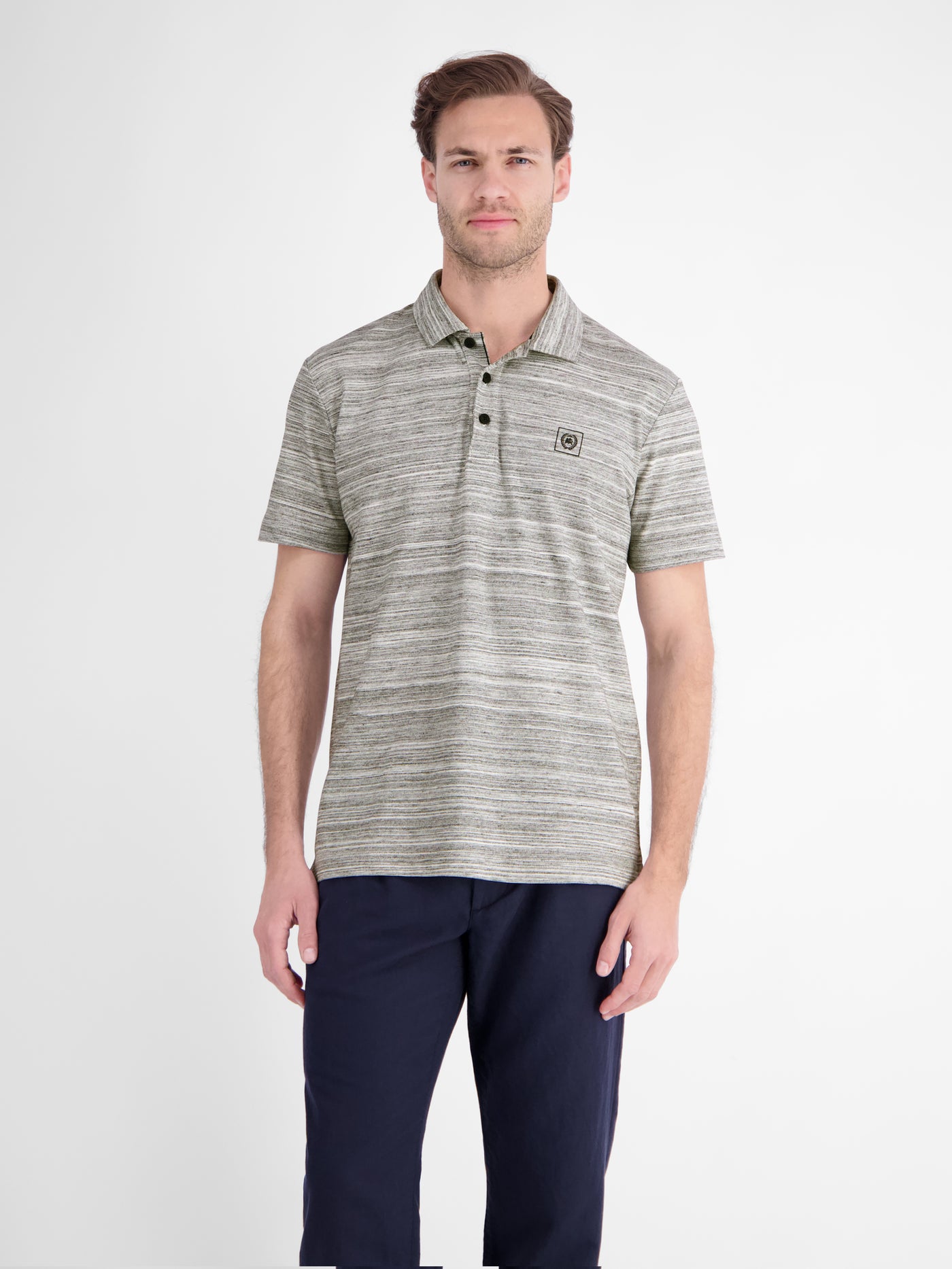 Polo aus leichtem Baumwollmischgewebe mit griffiger Haptik - Polo Shirt Kurzarm