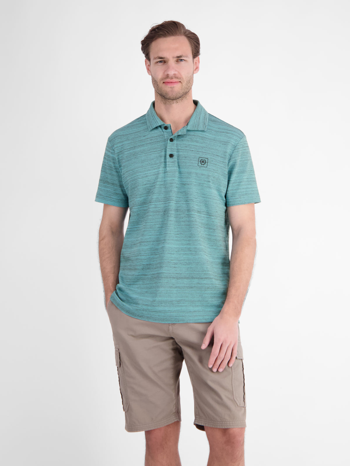 Polo aus leichtem Baumwollmischgewebe mit griffiger Haptik - Polo Shirt Kurzarm