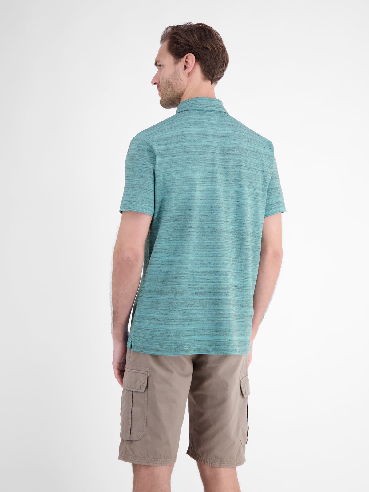 Polo aus leichtem Baumwollmischgewebe mit griffiger Haptik - Polo Shirt Kurzarm