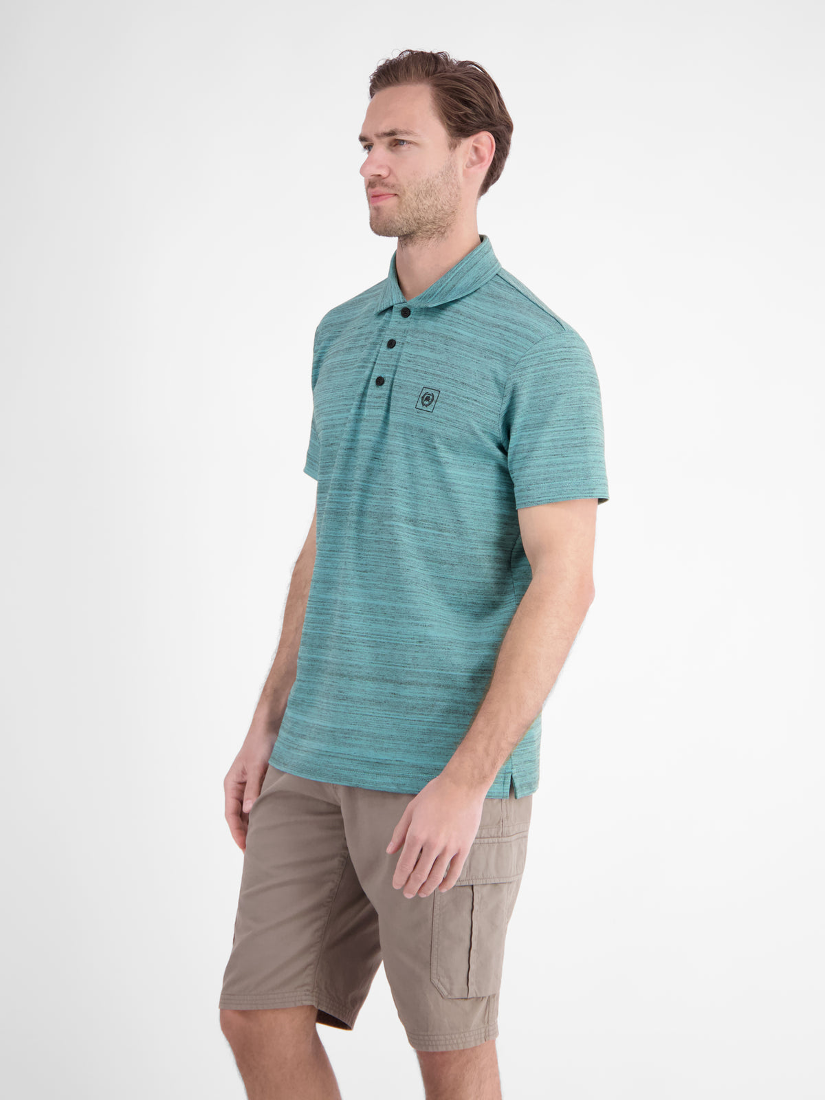 Polo aus leichtem Baumwollmischgewebe mit griffiger Haptik - Polo Shirt Kurzarm