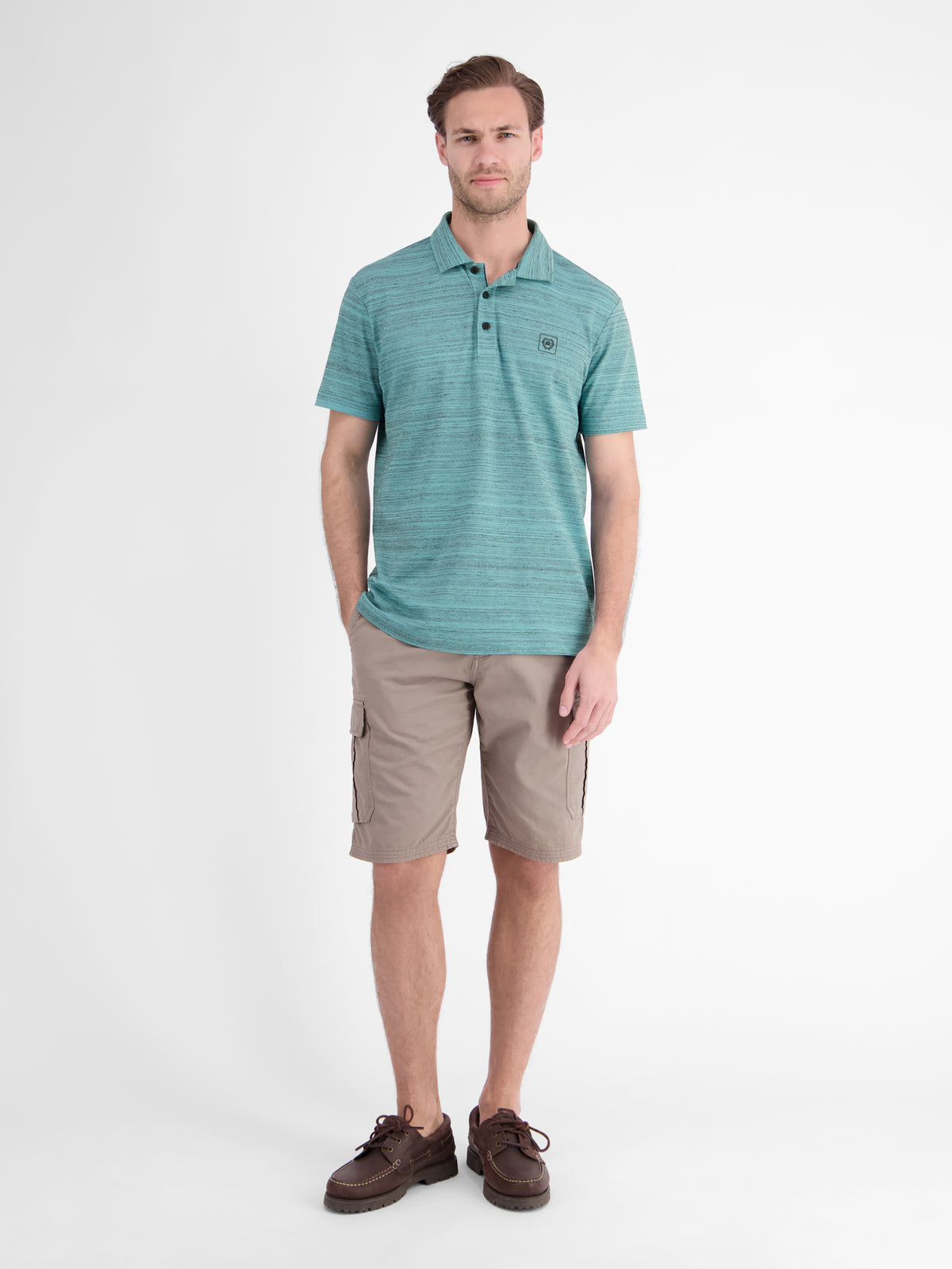 Polo aus leichtem Baumwollmischgewebe mit griffiger Haptik - Polo Shirt Kurzarm