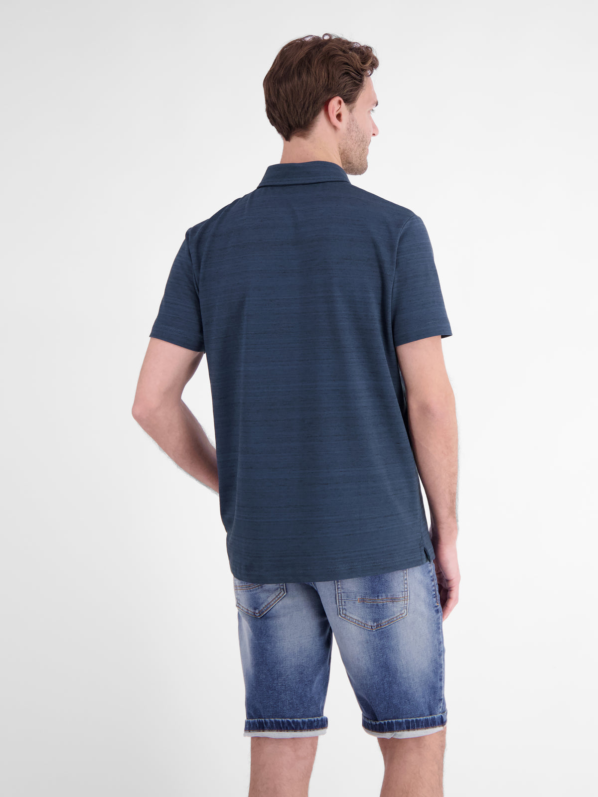 Polo aus leichtem Baumwollmischgewebe mit griffiger Haptik - Polo Shirt Kurzarm