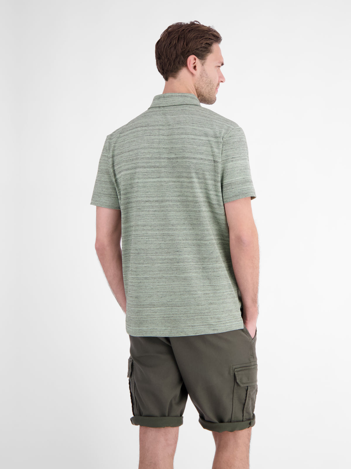 Polo aus leichtem Baumwollmischgewebe mit griffiger Haptik - Polo Shirt Kurzarm