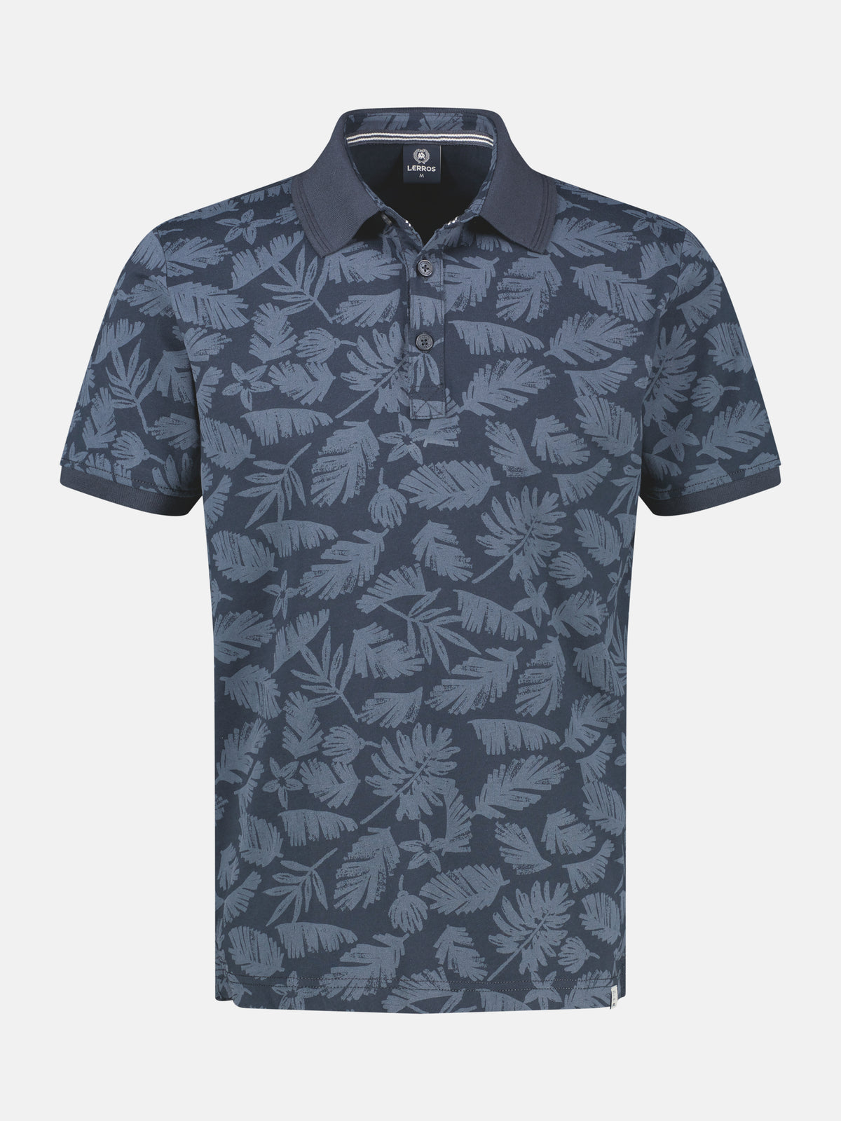 Poloshirt mit stylishem Blumen-Print und bequemen Bündchen - Polo Shirt Kurzarm