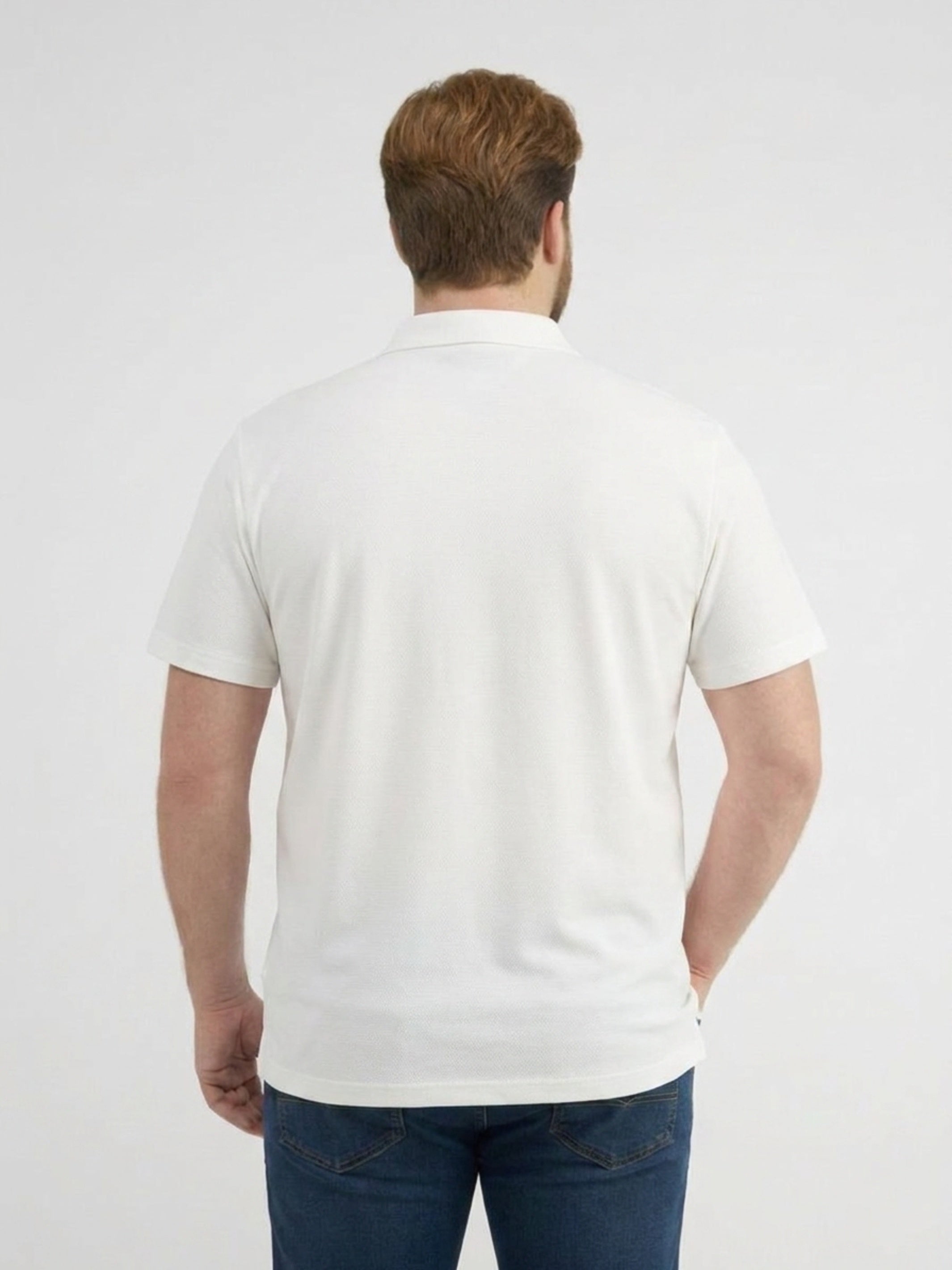 Maskulines Poloshirt mit griffiger Struktur in großen Größen - Polo Shirt Kurzarm
