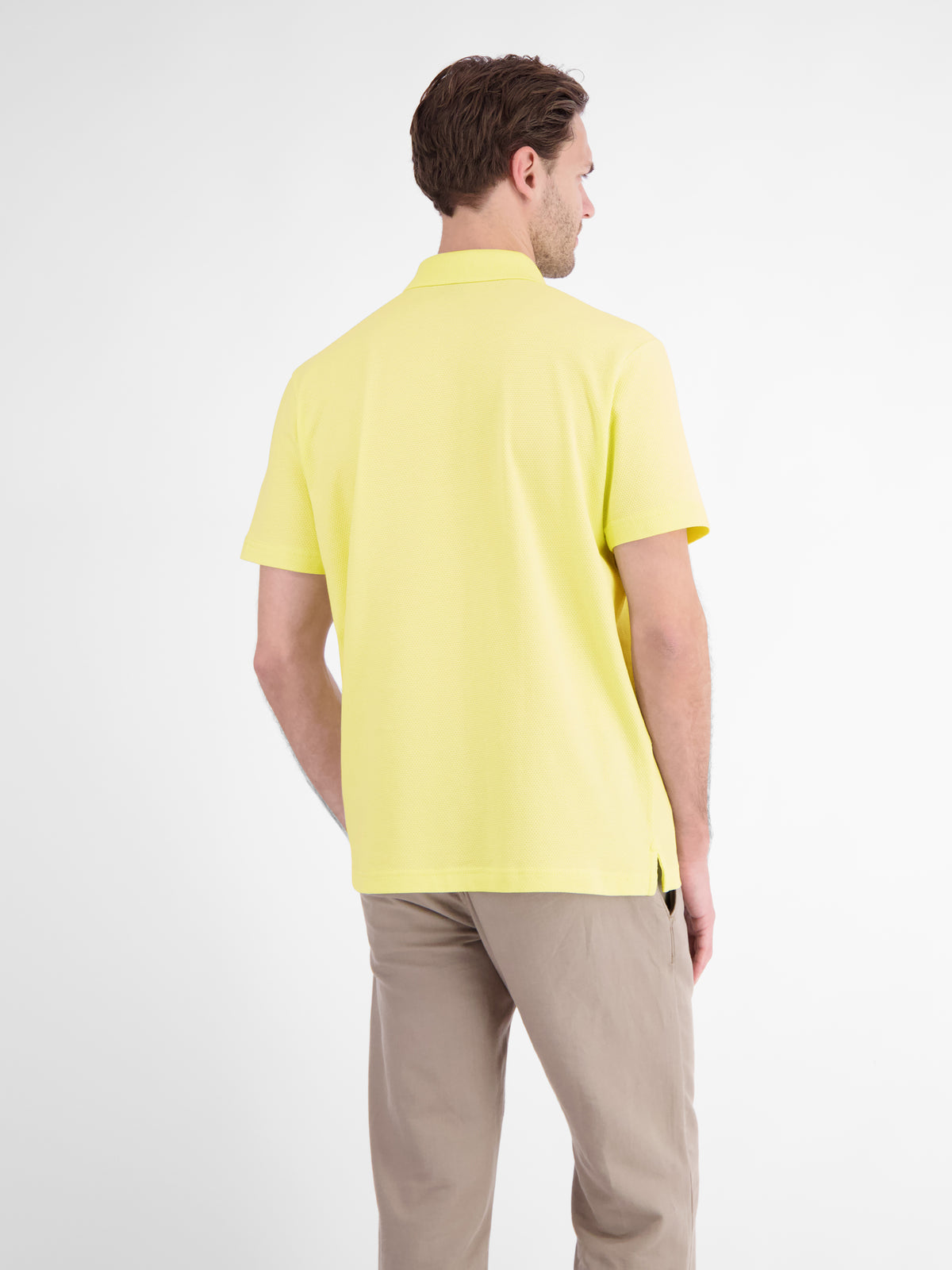 Maskulines Poloshirt aus Baumwolle mit griffiger Struktur - Polo Shirt Kurzarm