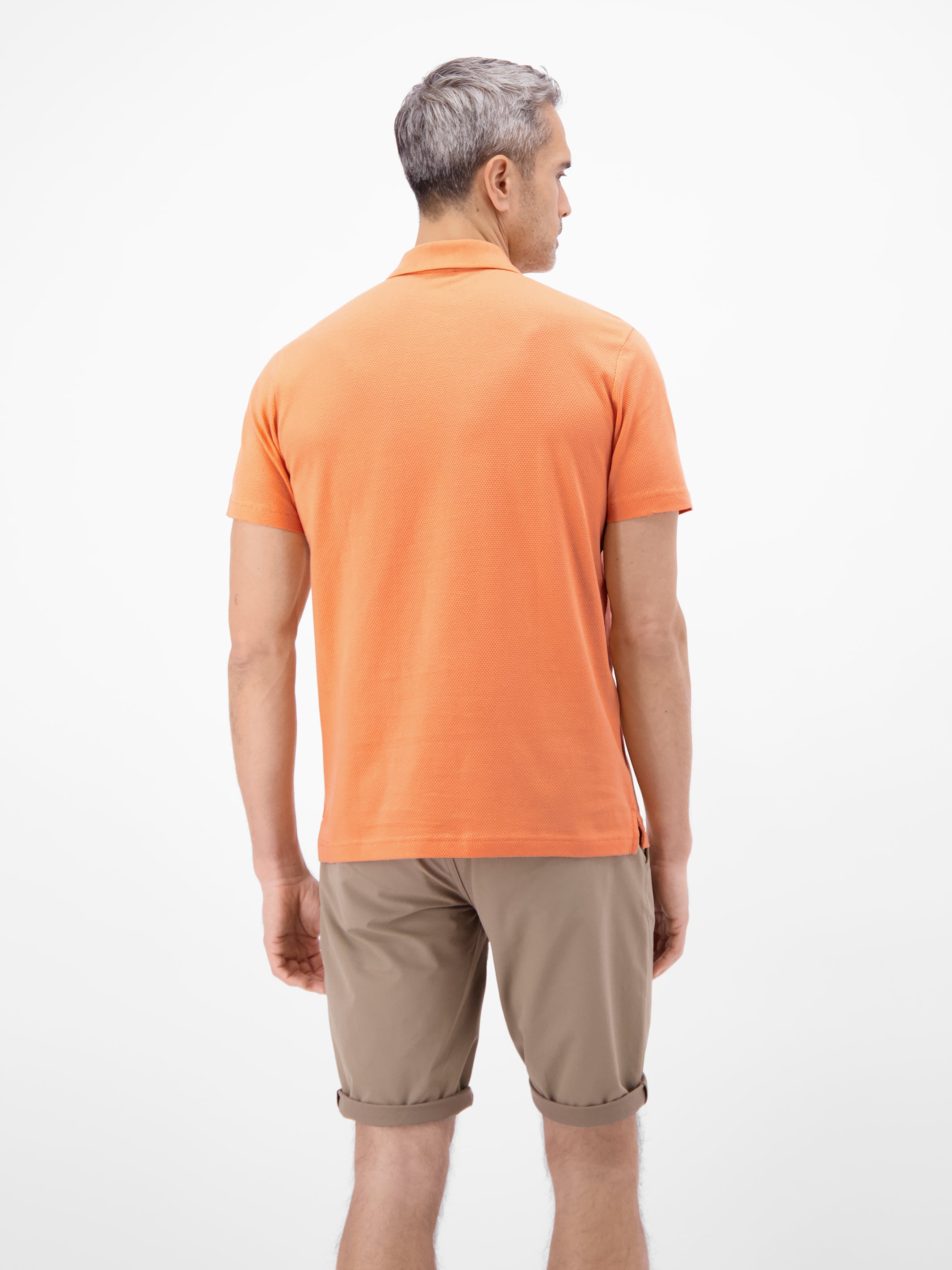 Maskulines Poloshirt aus Baumwolle mit griffiger Struktur - Polo Shirt Kurzarm