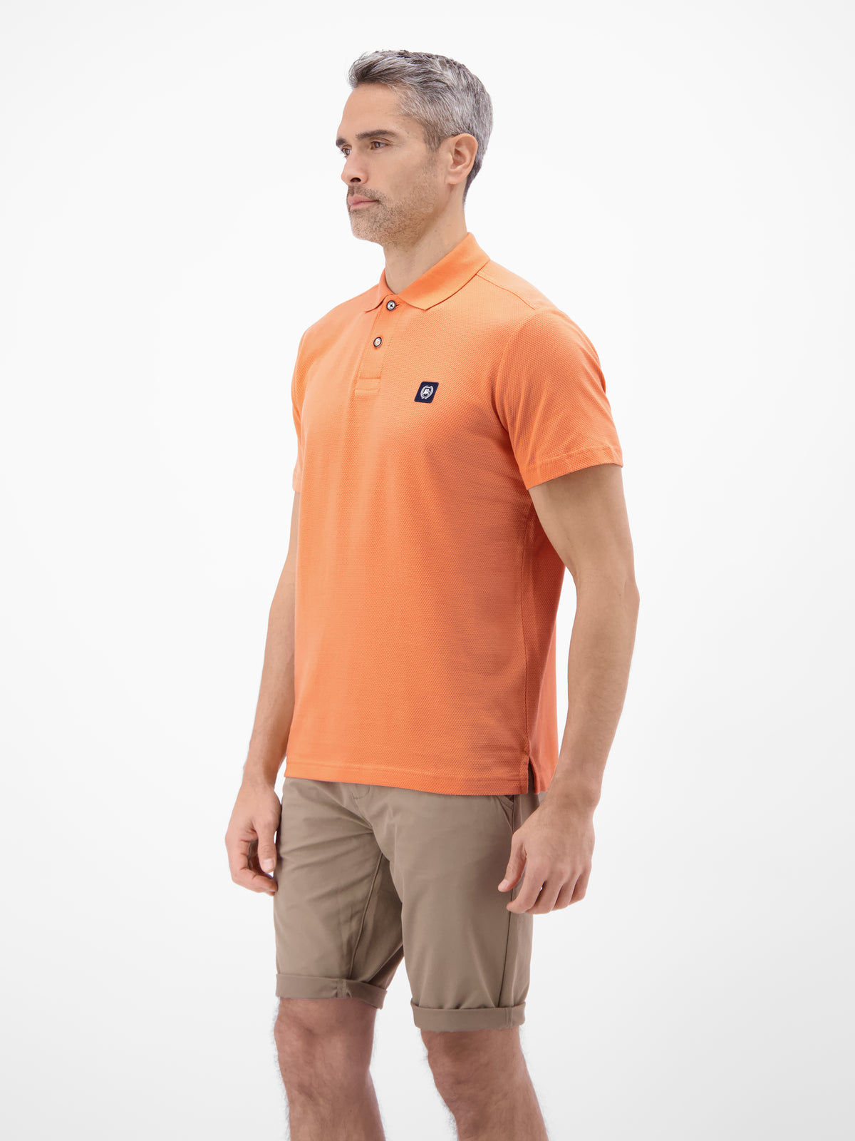 Maskulines Poloshirt aus Baumwolle mit griffiger Struktur - Polo Shirt Kurzarm