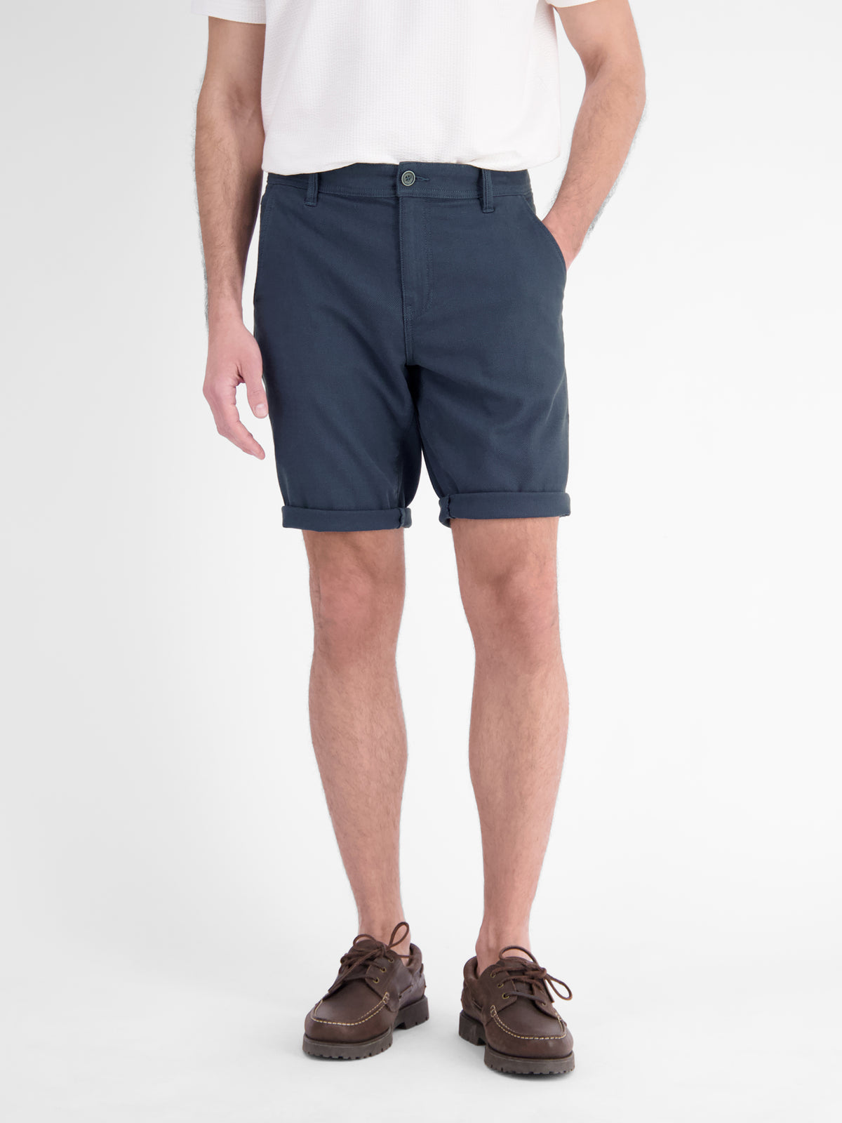 Bequeme Shorts aus griffiger Baumwolle mit Stretchanteil - Chino Shorts