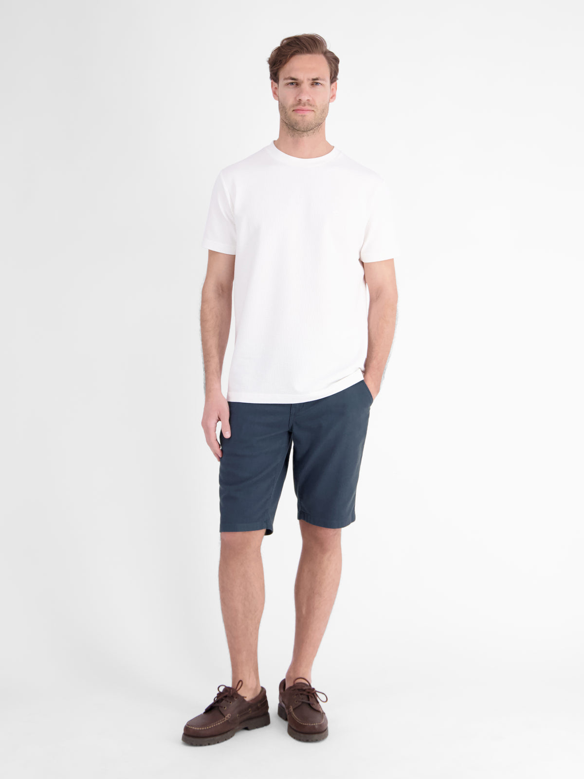 Bequeme Shorts aus griffiger Baumwolle mit Stretchanteil - Chino Shorts