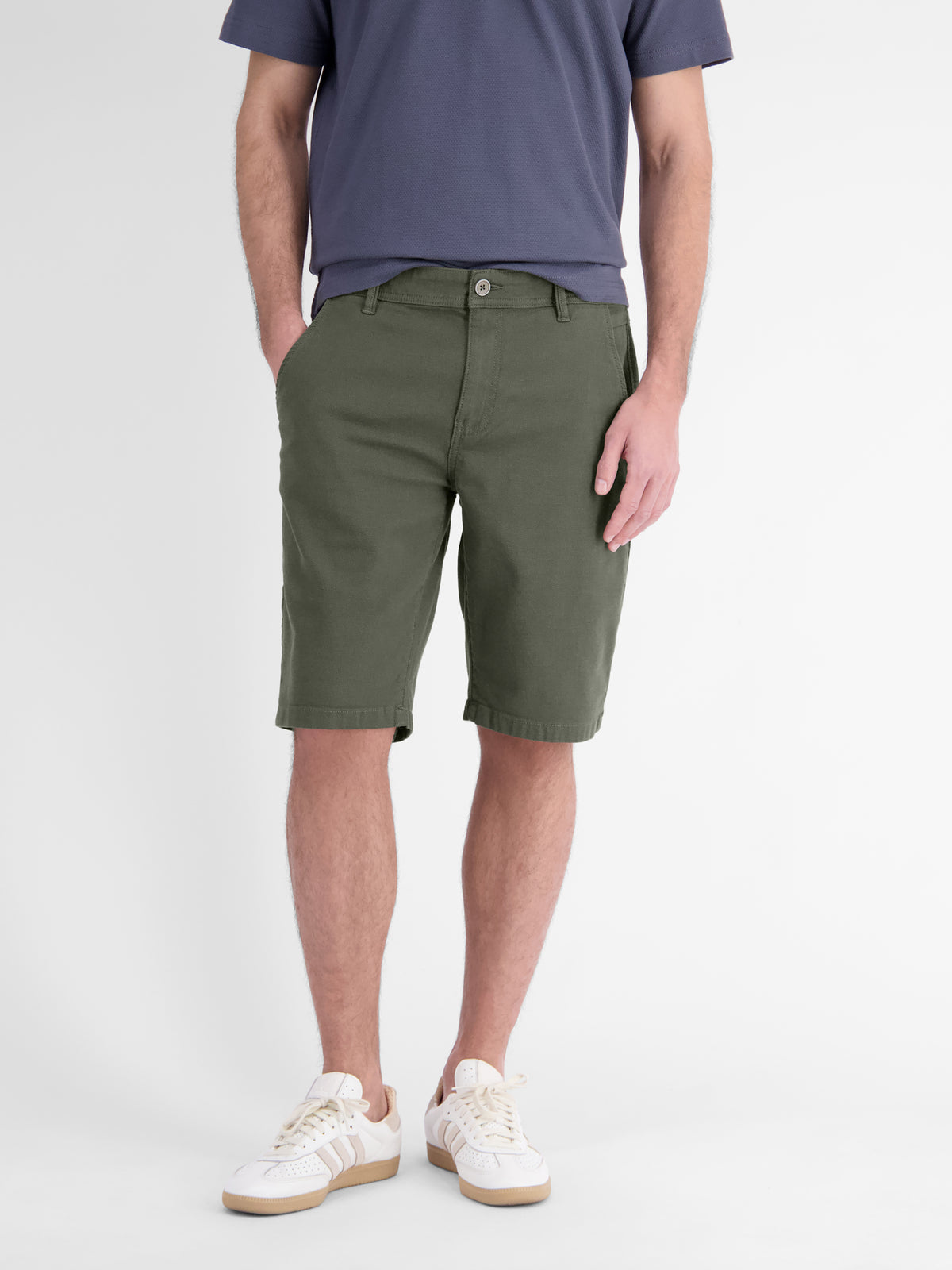 Bequeme Shorts aus griffiger Baumwolle mit Stretchanteil - Chino Shorts