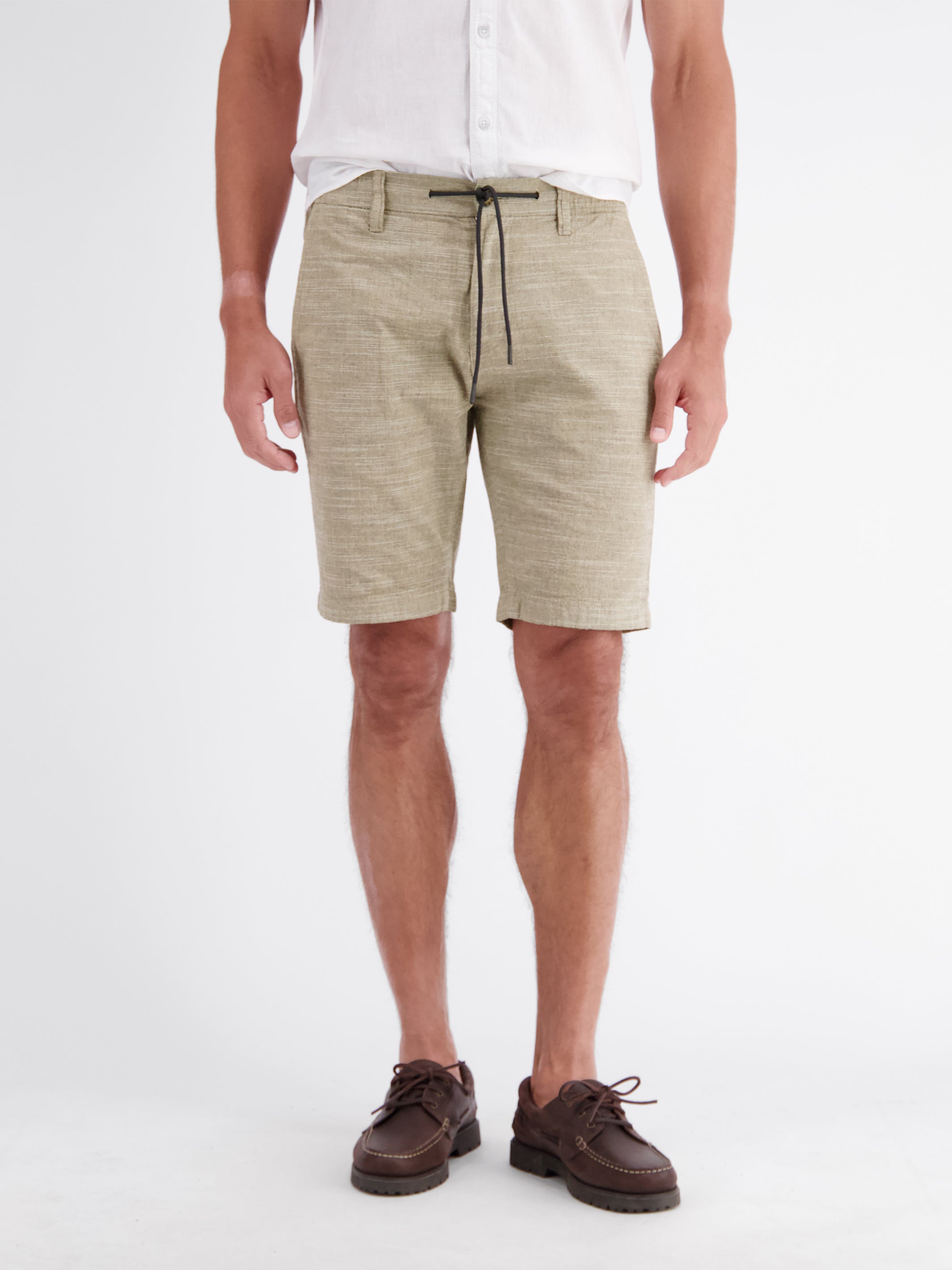 Summer chino shorts made of pure cotton with drawstring