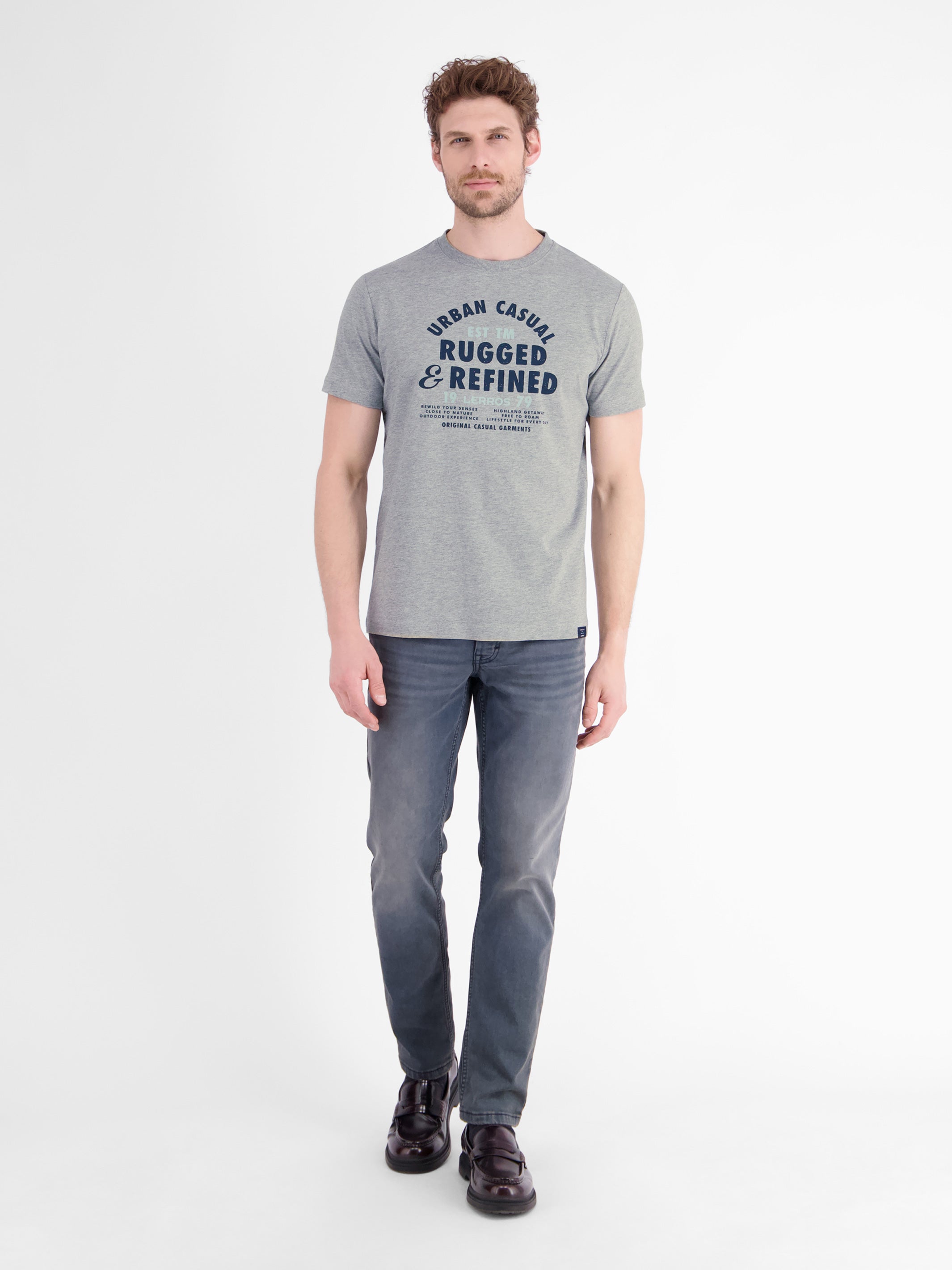 Pure cotton T-shirt with a casual slogan print