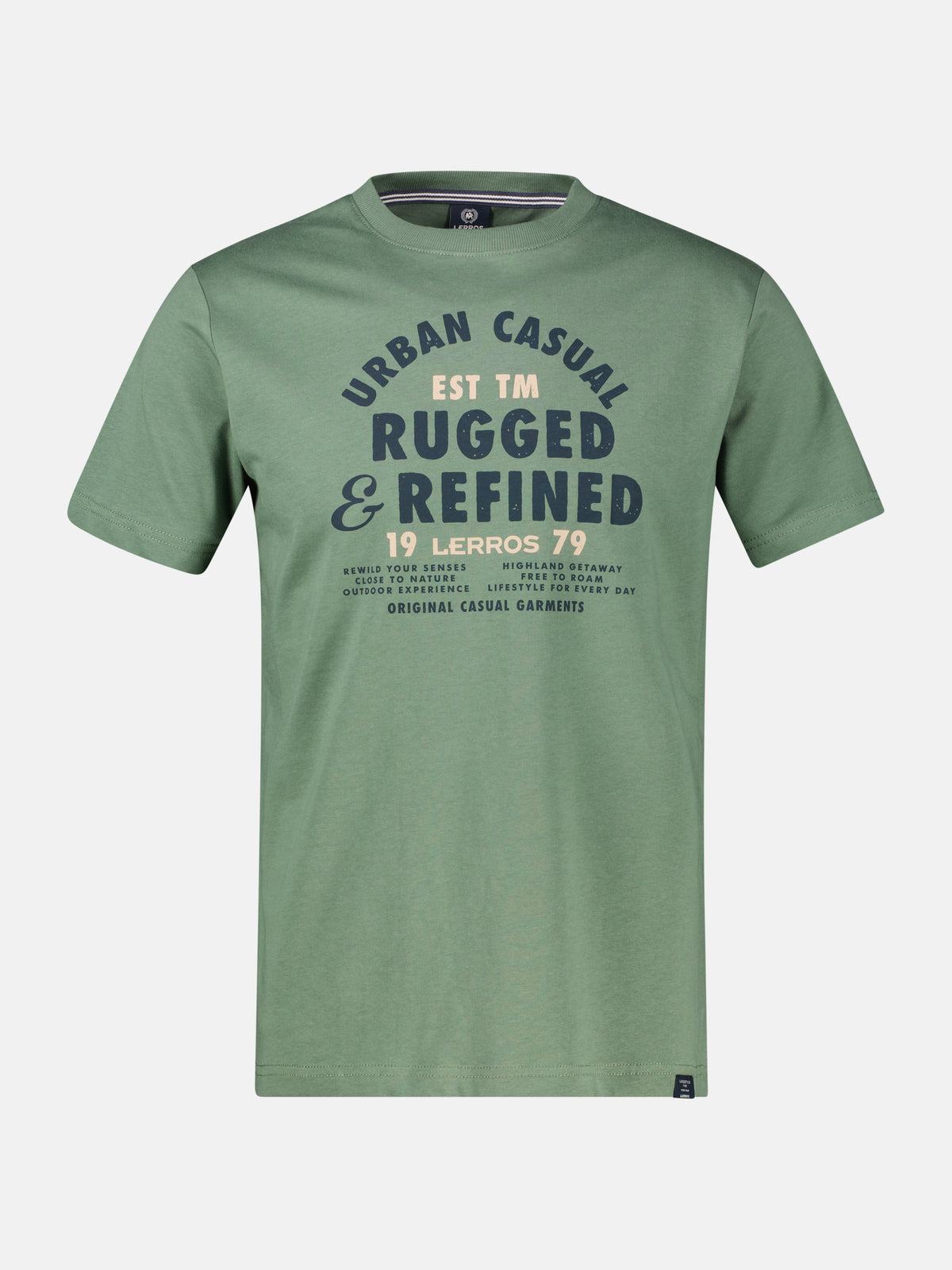 Pure cotton T-shirt with a casual slogan print