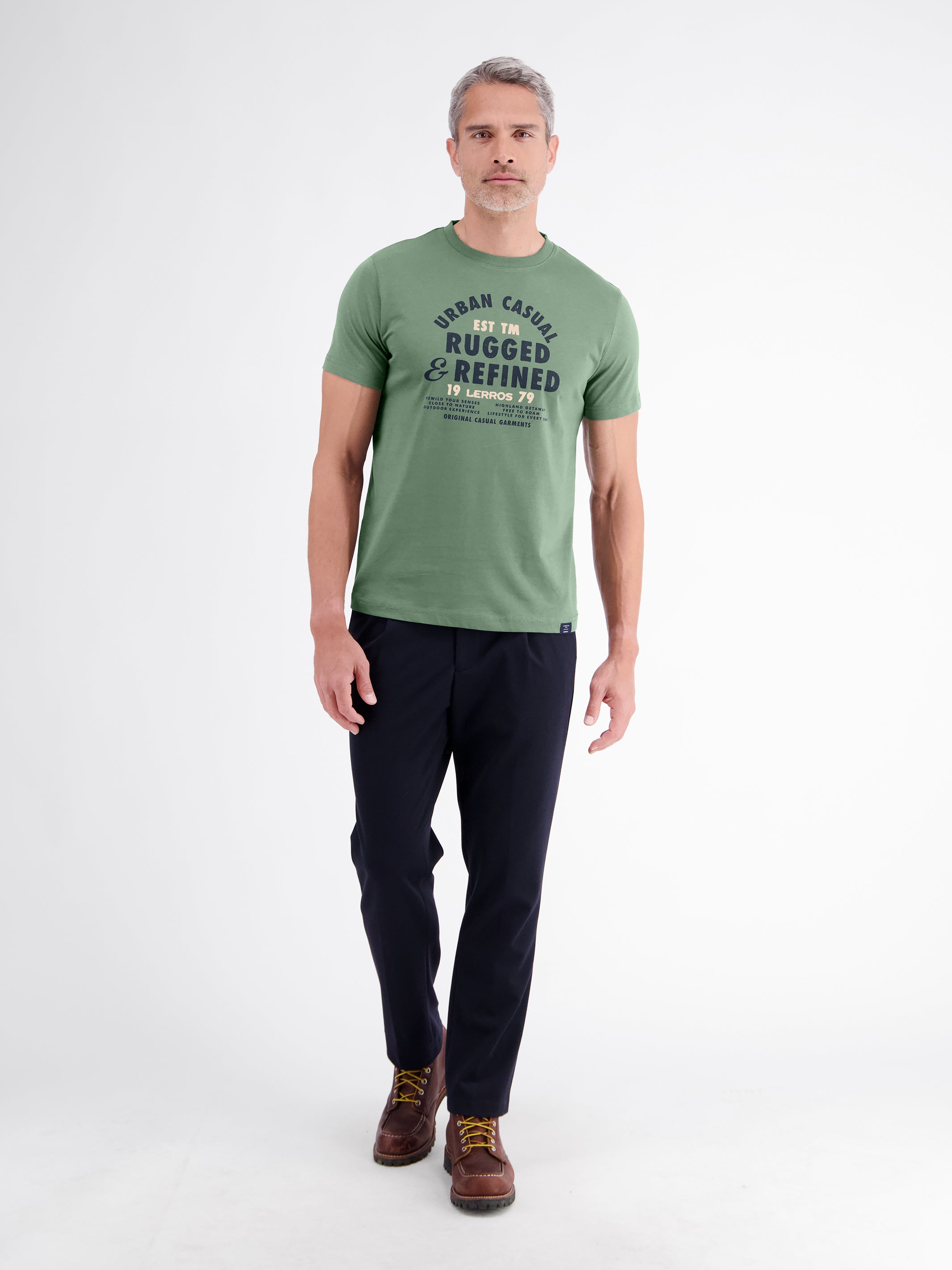 Pure cotton T-shirt with a casual slogan print