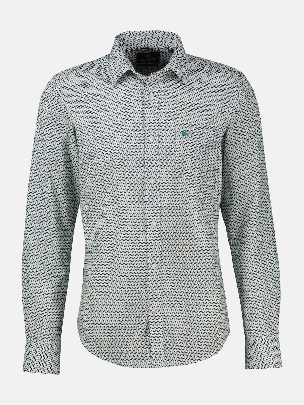 Sportliches Herrenhemd mit modernem Minimalprint-Design