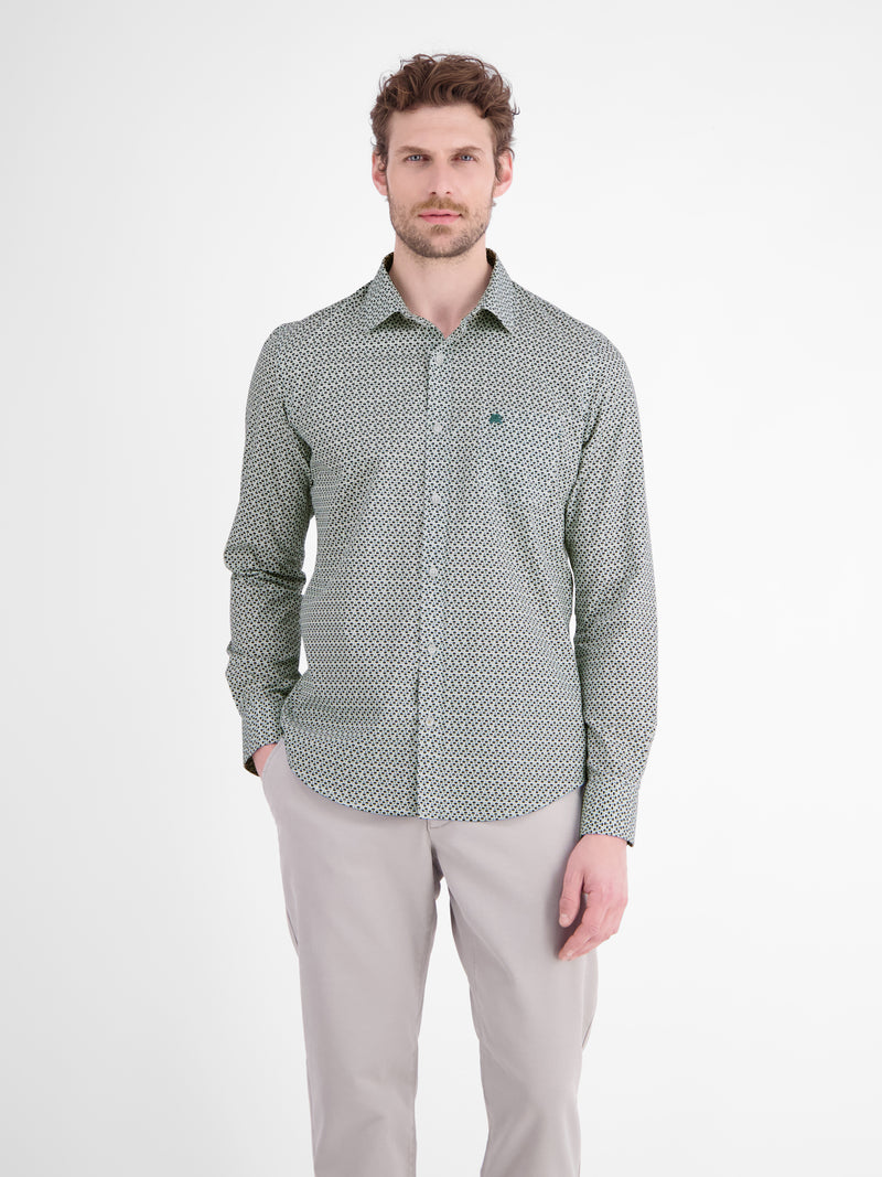 Men's sporty shirt with a modern minimalist print design