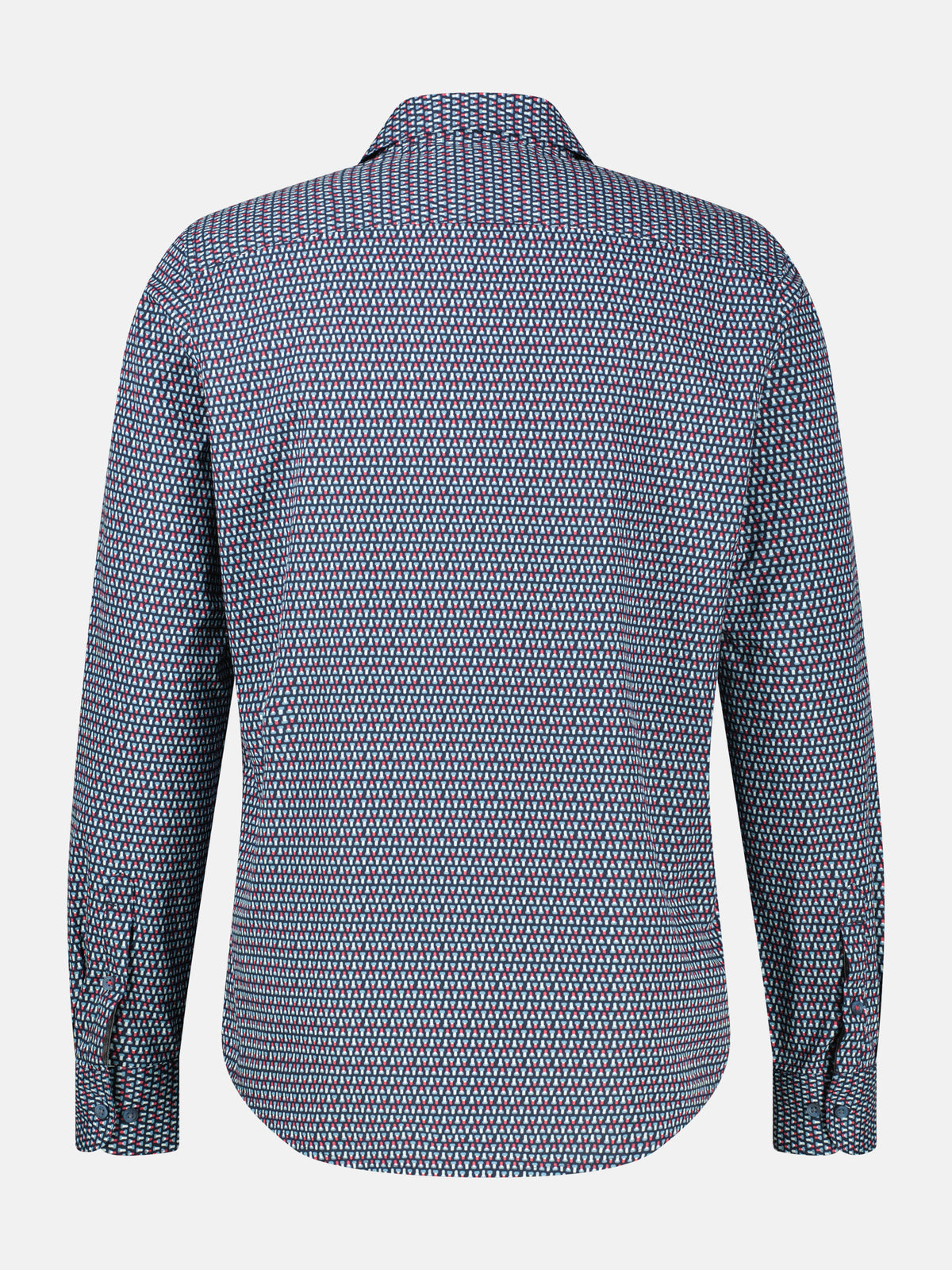 Sportliches Herrenhemd mit modernem Minimalprint-Design