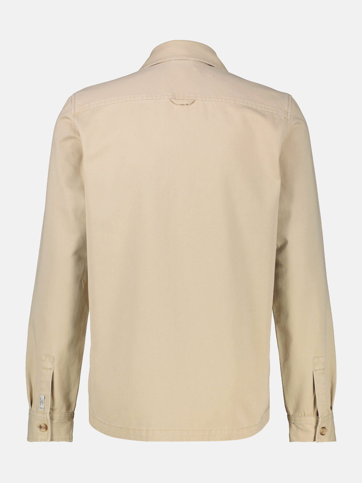 Unifarbenes Hemd aus weichem Baumwoll-Twill