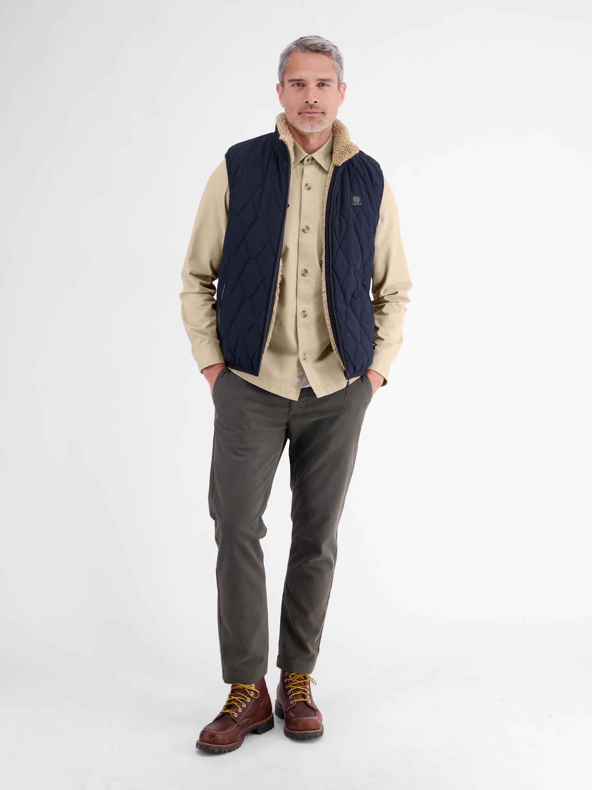 Unifarbenes Hemd aus weichem Baumwoll-Twill