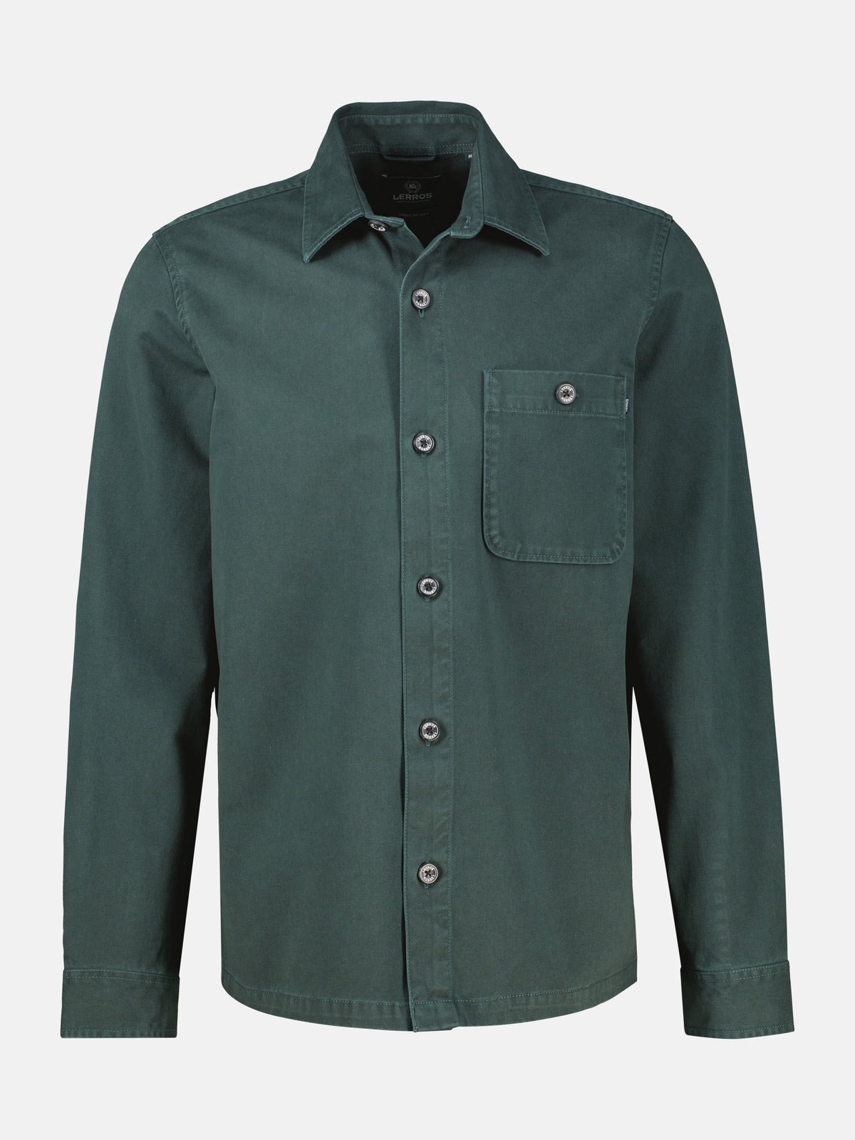 Unifarbenes Hemd aus weichem Baumwoll-Twill