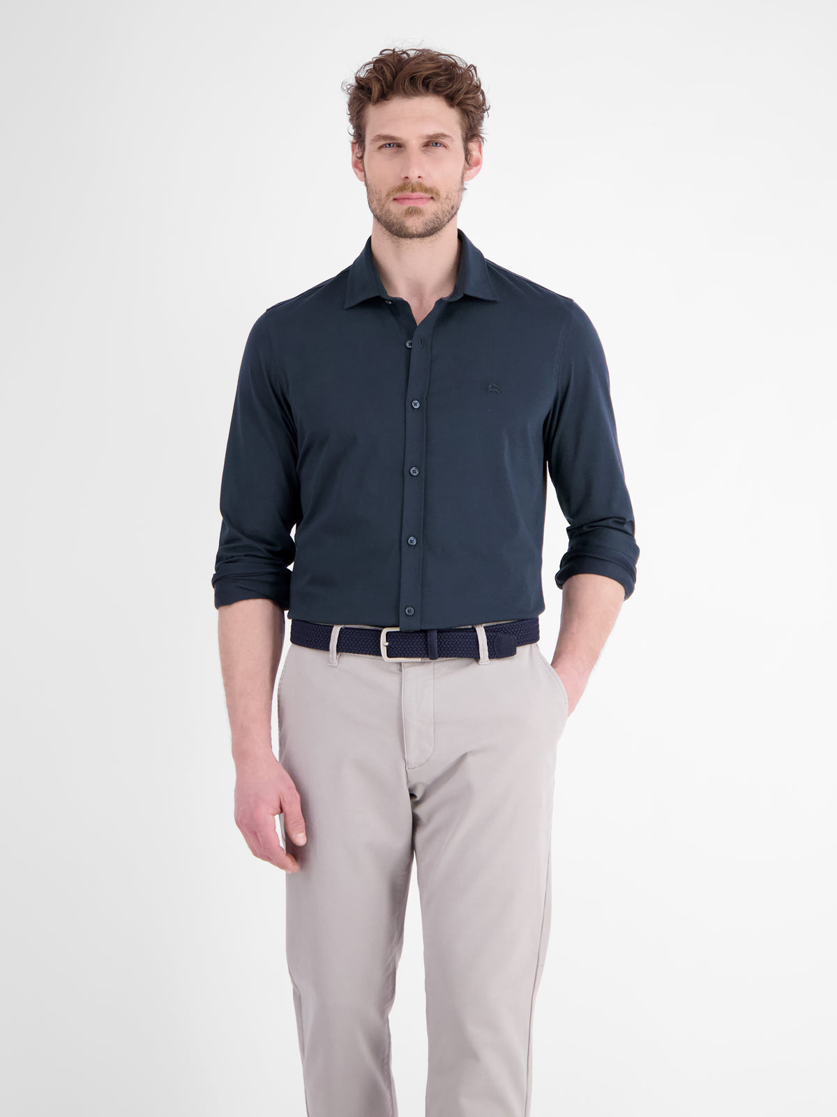 Dynamic men's shirt made from airy Cool & Dry blended fabric