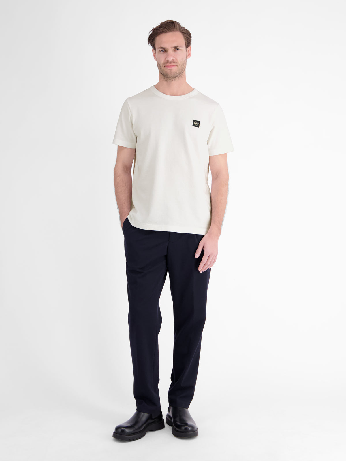 T-Shirt aus Baumwoll-Jersey mit Rundhalsausschnitt
