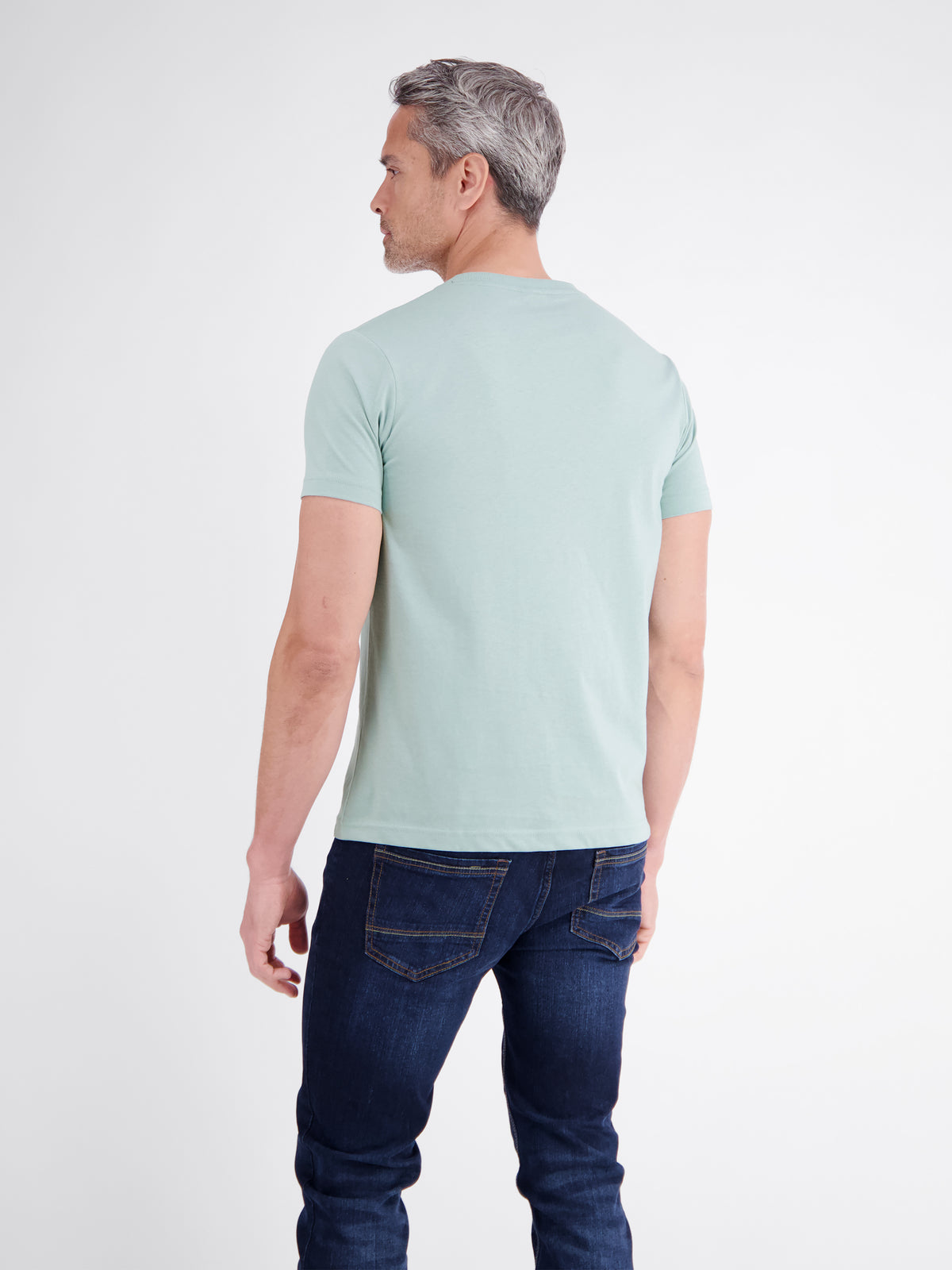 T-Shirt aus Baumwolle mit lässigem Frontprint und O-Neck