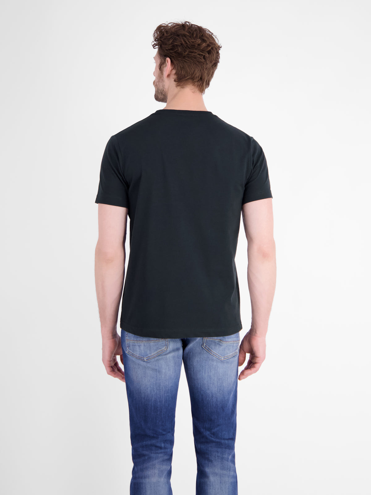 T-Shirt aus Baumwolle mit lässigem Frontprint und O-Neck