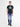T-Shirt aus Baumwolle mit lässigem Frontprint und O-Neck