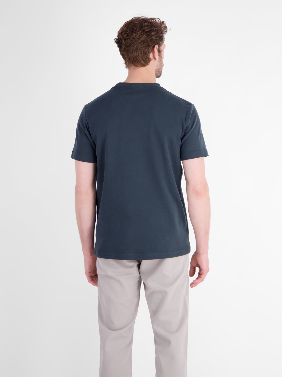 Legeres T-Shirt mit Rundkragen aus reiner Baumwolle