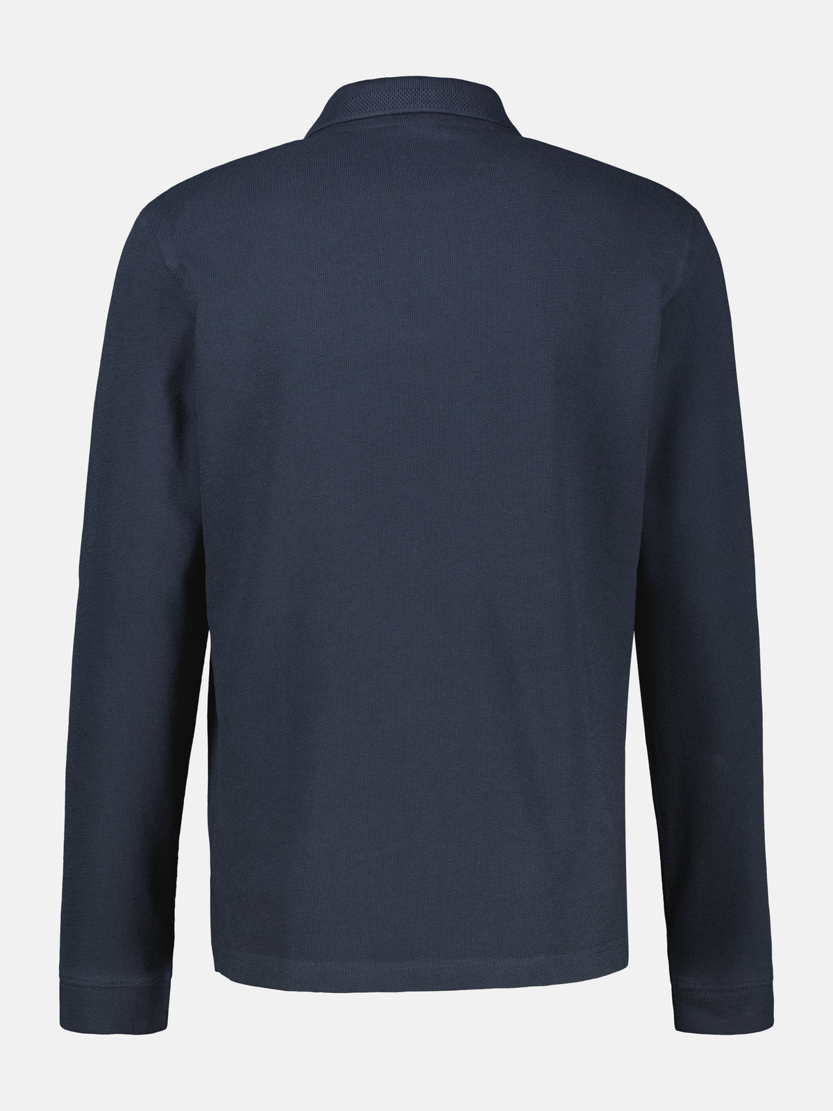 Sporty long-sleeved polo shirt made of pure cotton