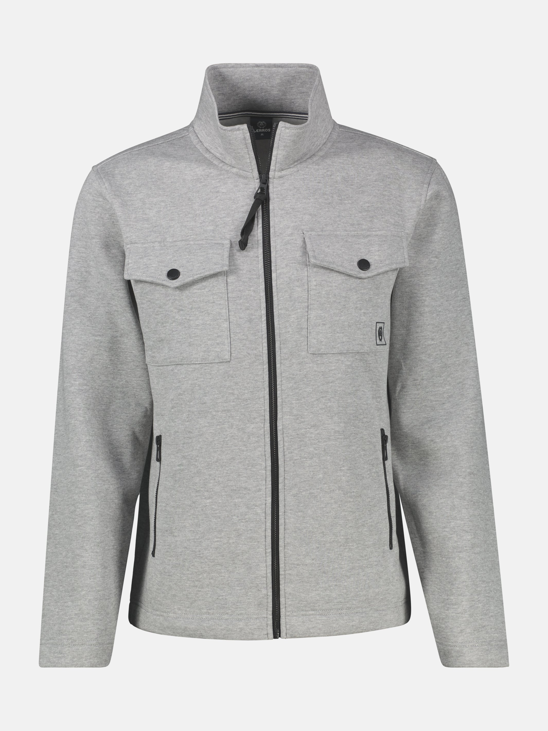 Sweatjacke mit cleaner Optik aus weichem Baumwollmix