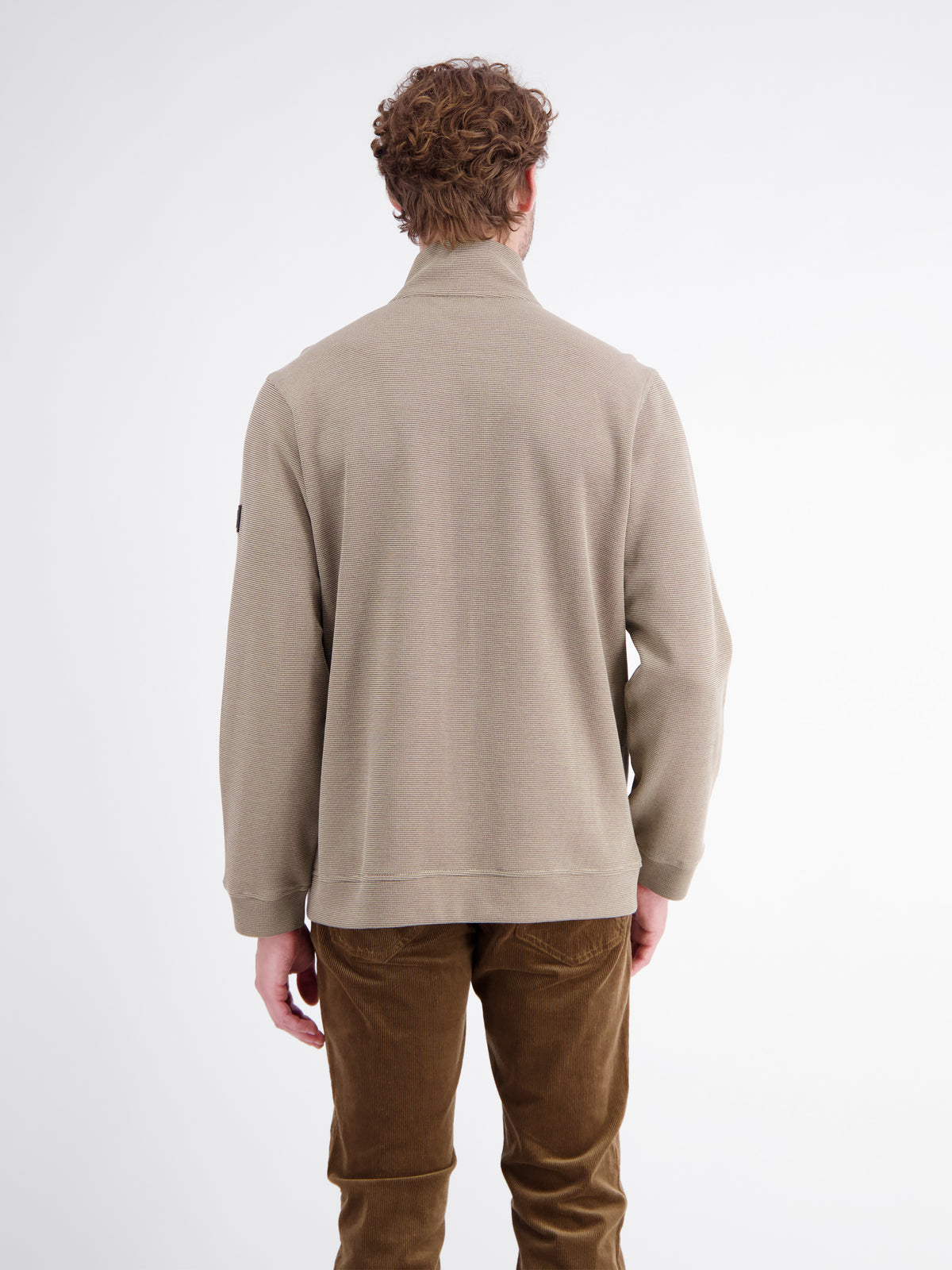 Masculine overshirt in comfortable cotton blend fabric