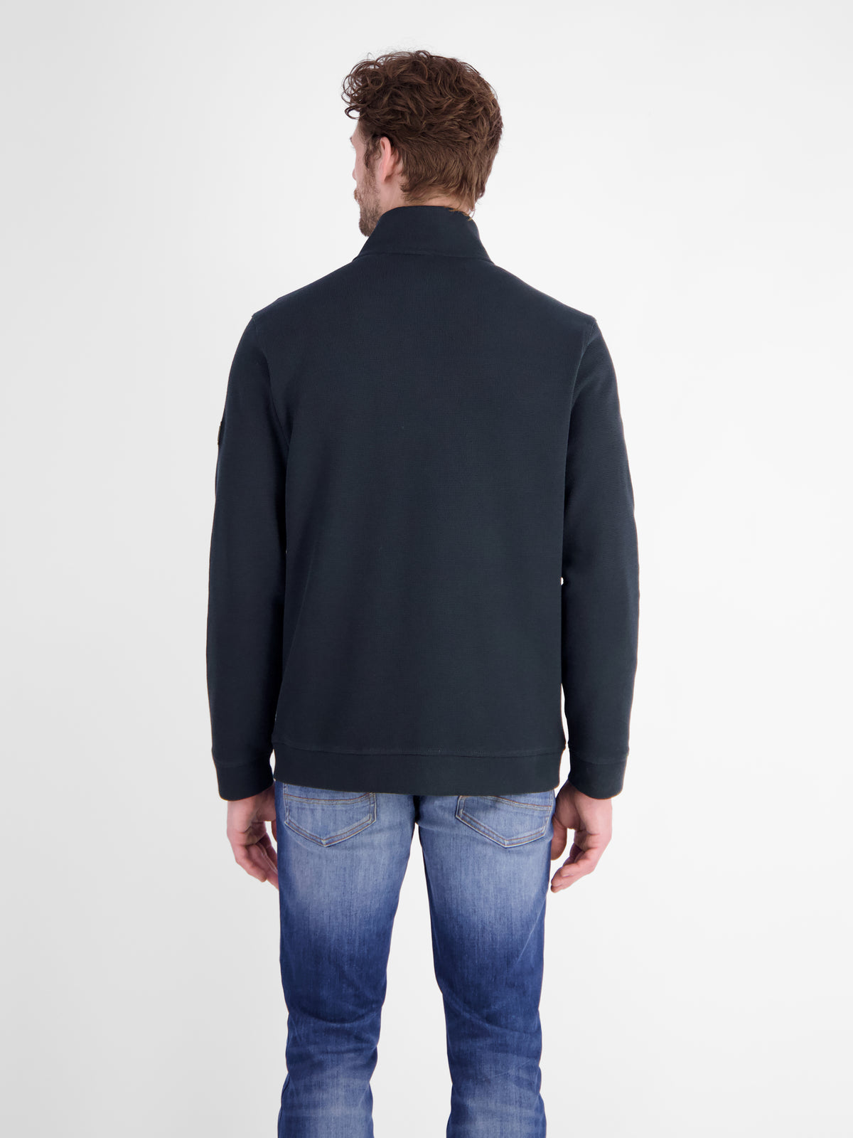 Masculine overshirt in comfortable cotton blend fabric