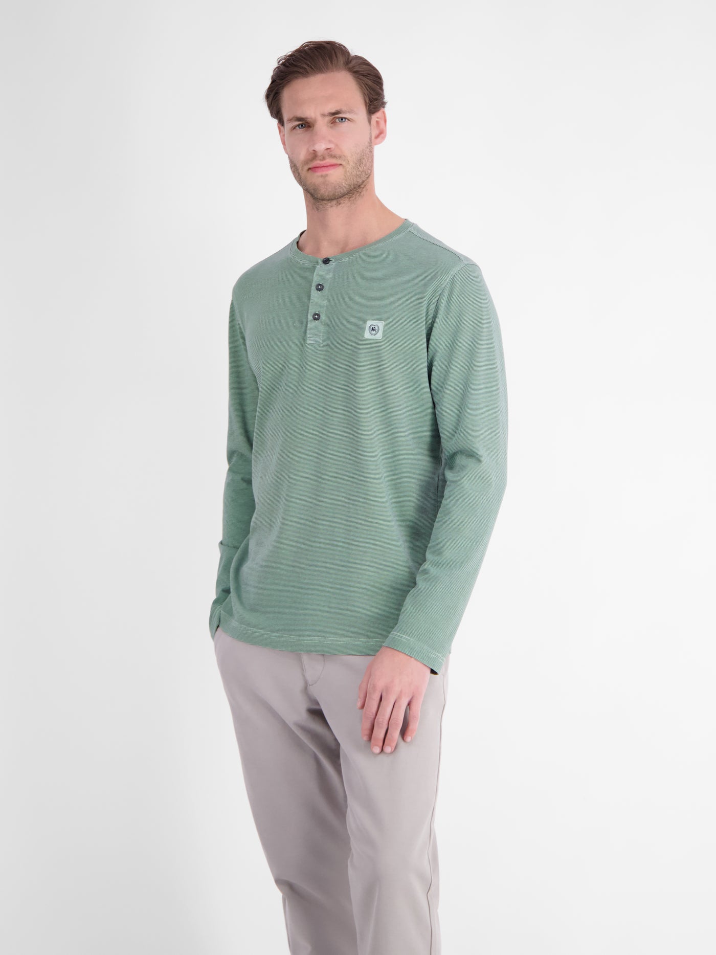 Herren Langarm-Serafino