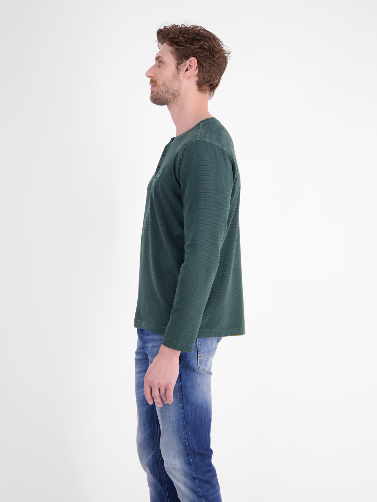 Men's Long Sleeve Serafino