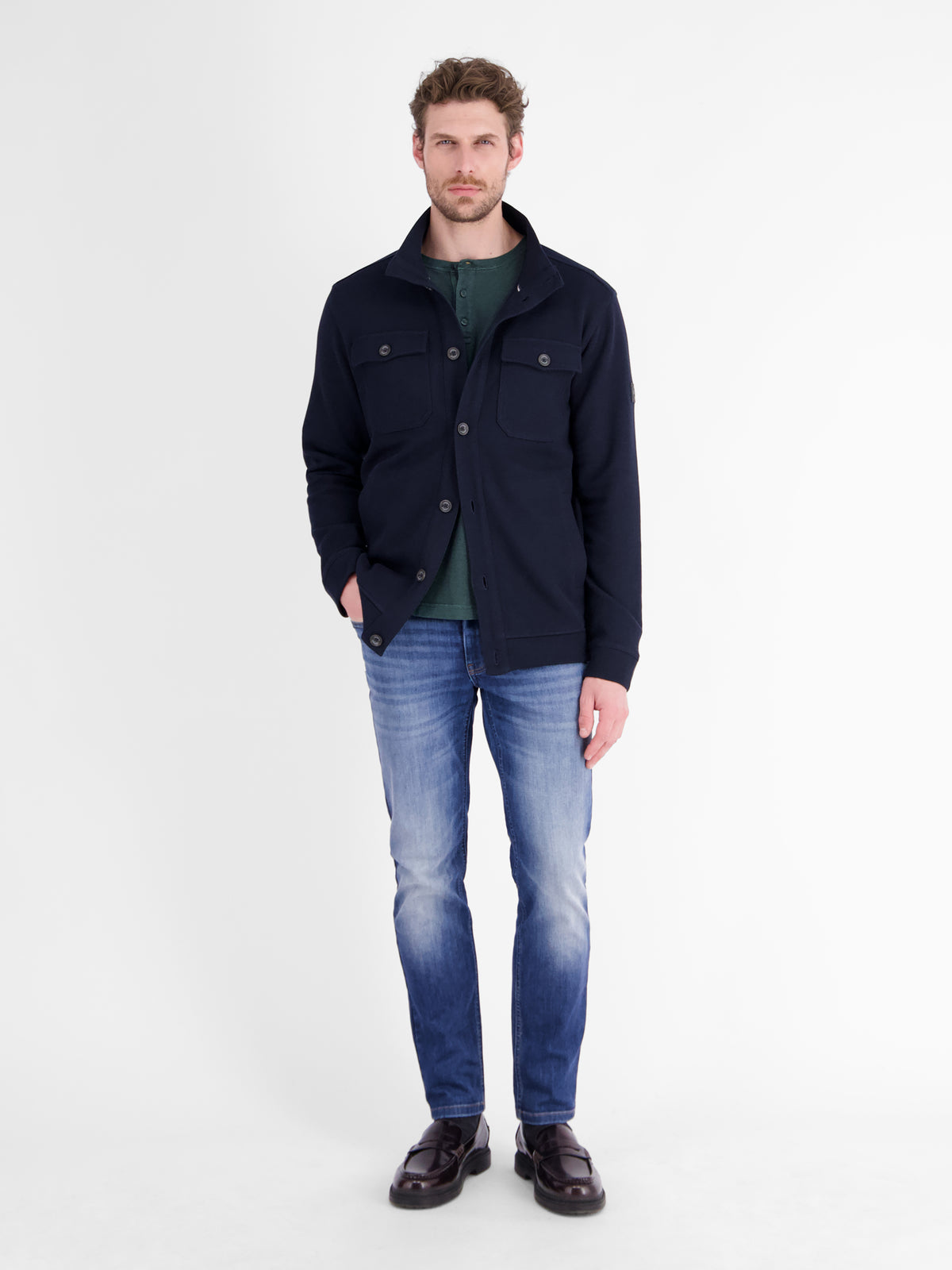 Men's Long Sleeve Serafino
