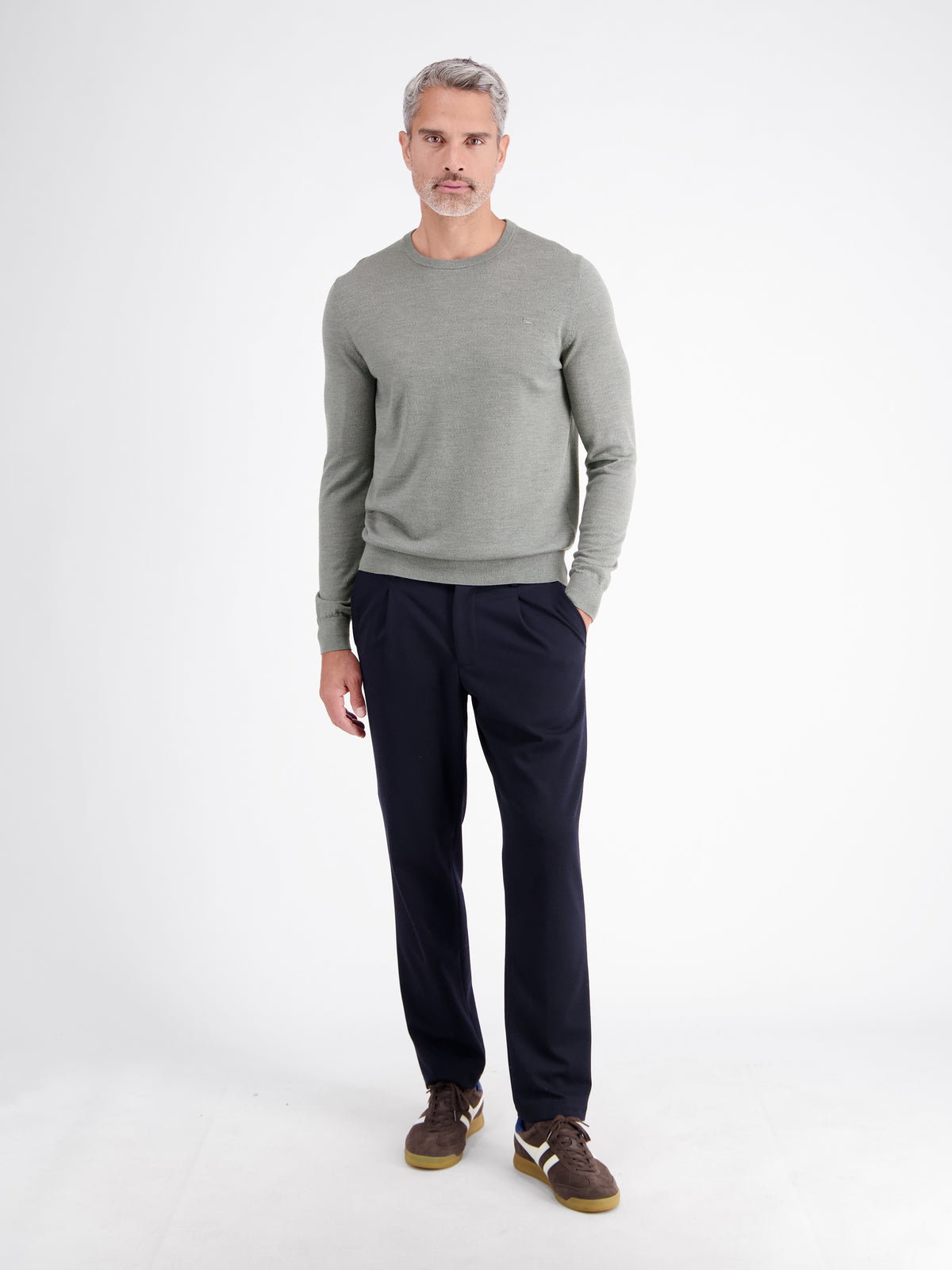Premium-Strickpullover aus Merinowolle, temperaturregulierend