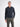 Elegant long-sleeve polo shirt with refined vertical stripes