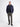 Elegant long-sleeve polo shirt with refined vertical stripes