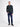 Flexible long-sleeve polo shirt in cotton blend with zip