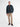 Flexible long-sleeve polo shirt in cotton blend with zip