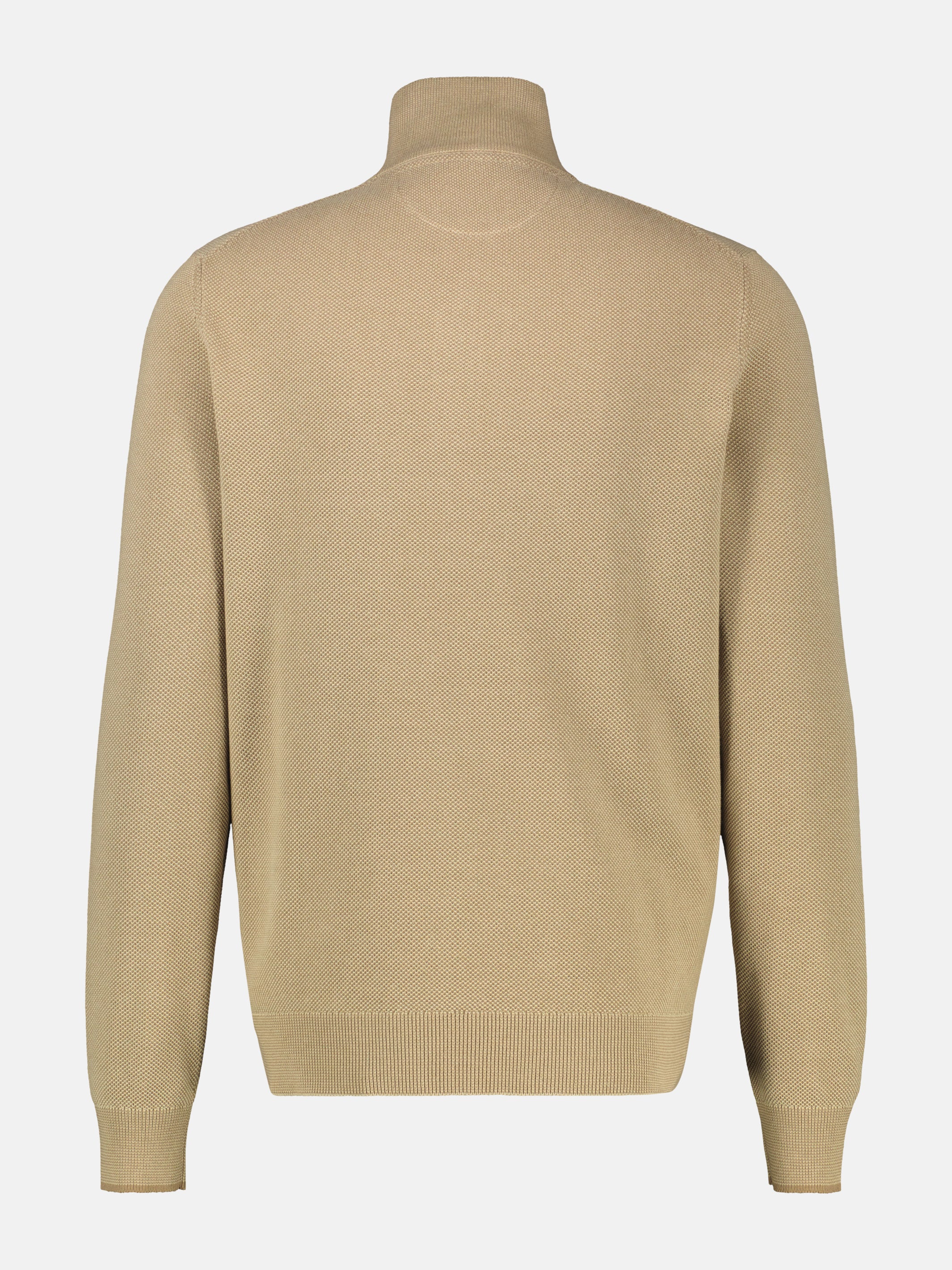 Troyer in 2-tone-look van katoenbreisel, grote maten