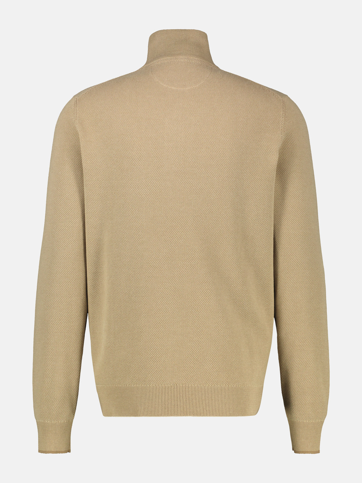 Elegant Troyer in a 2-tone look made of cotton knit fabric