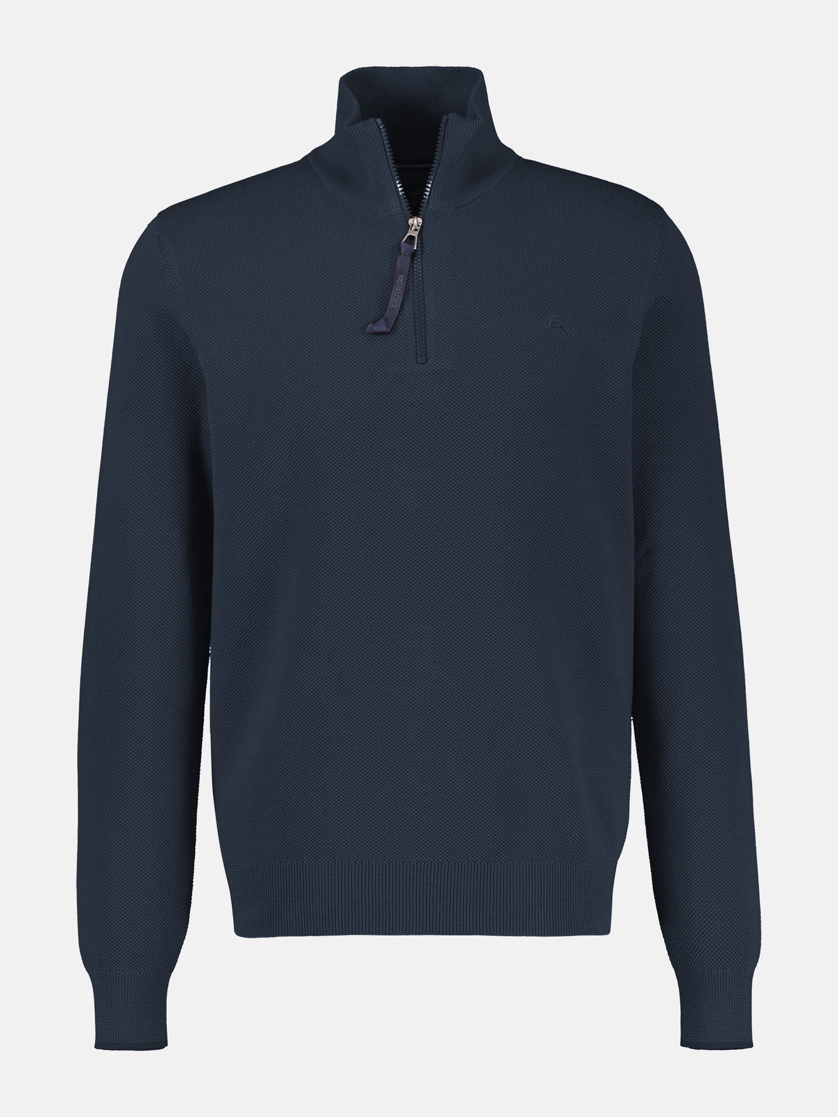 Elegant Troyer in a 2-tone look made of cotton knit fabric