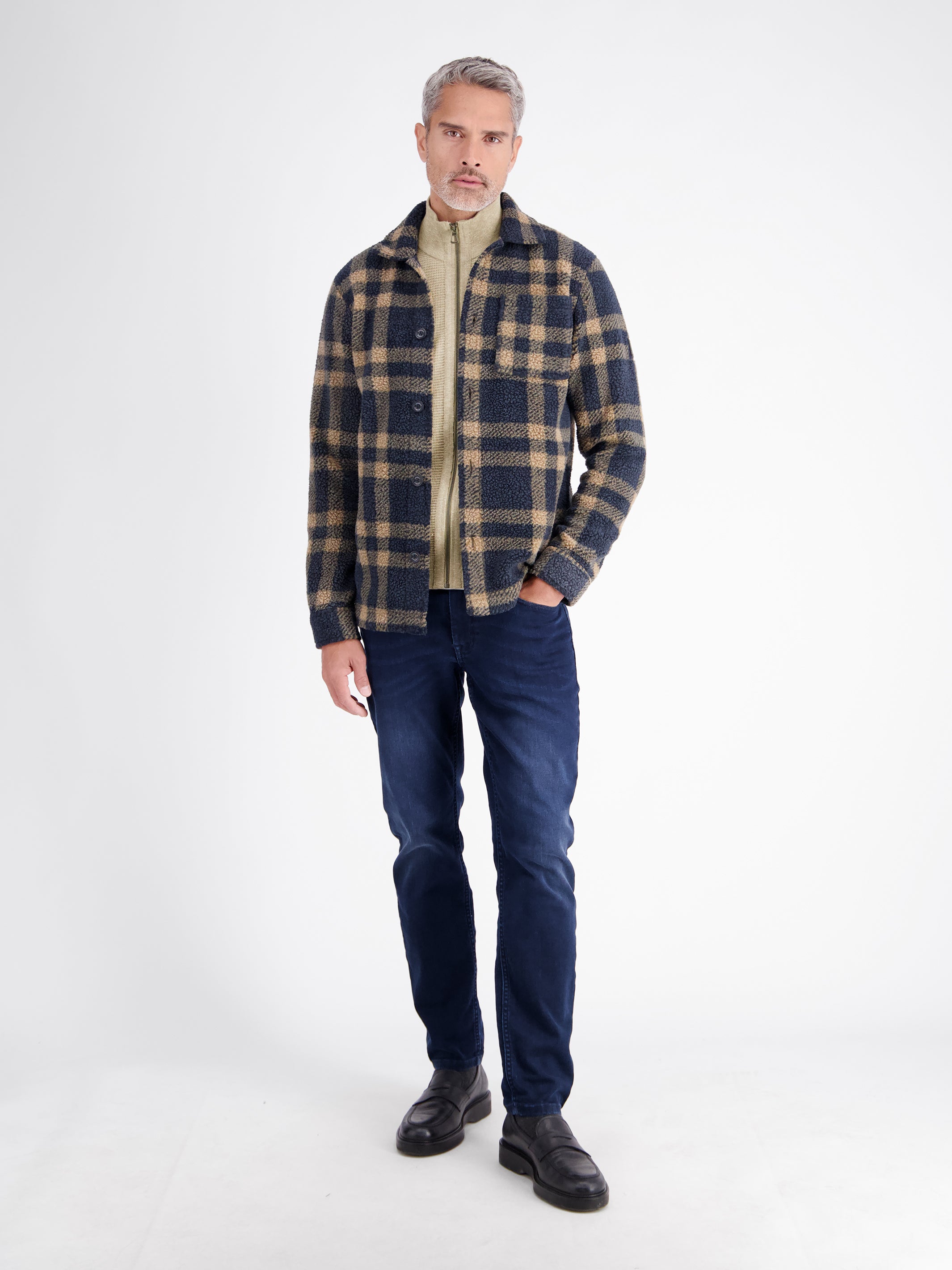 Sporty knit jacket made of high-quality cotton