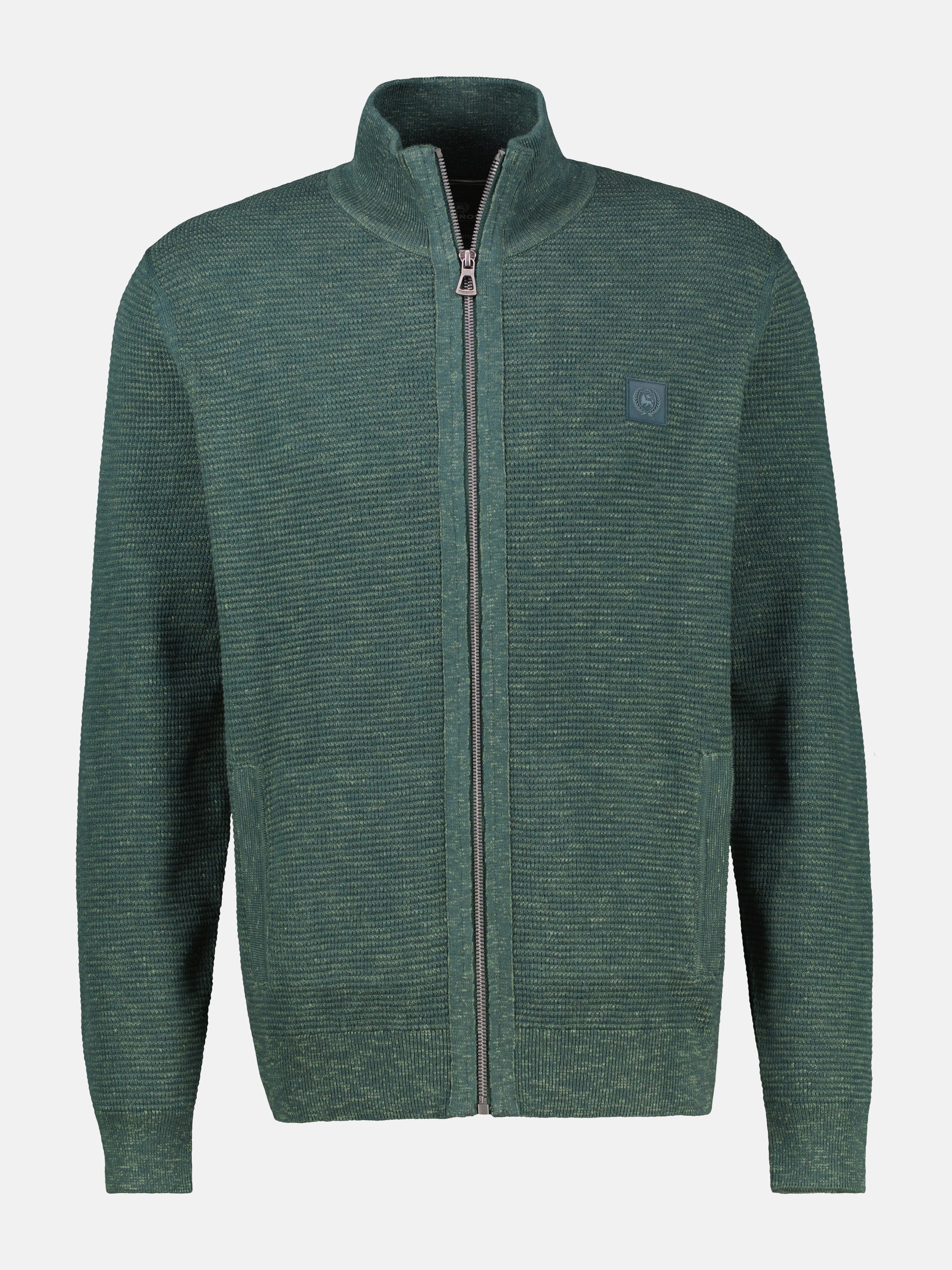 Sporty knit jacket made of high-quality cotton