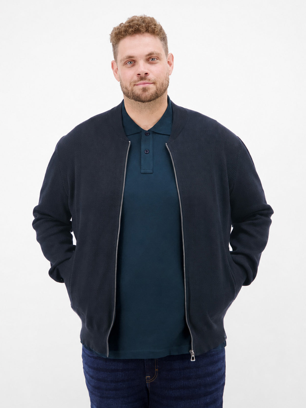 Strickjacke aus Baumwolle, große Größen