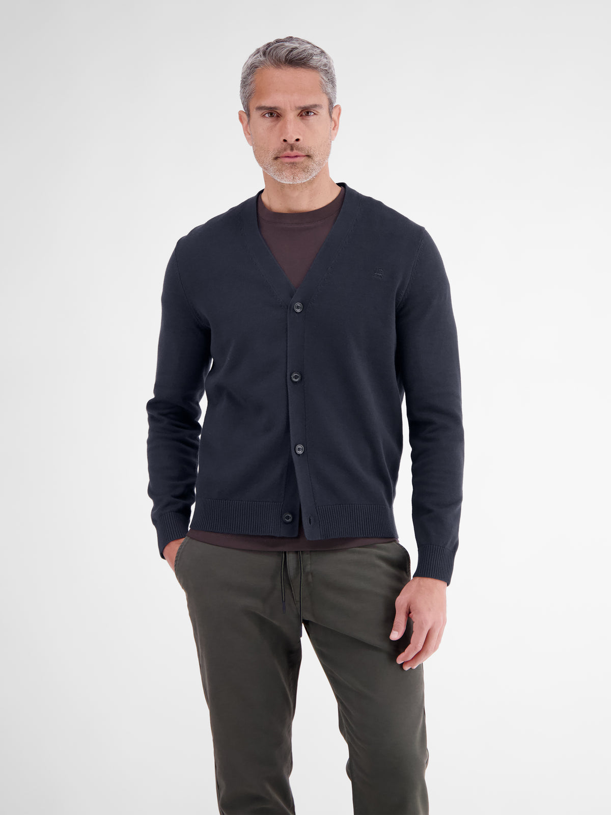 Strickjacke im Cardiganstil aus reiner weicher Baumwolle